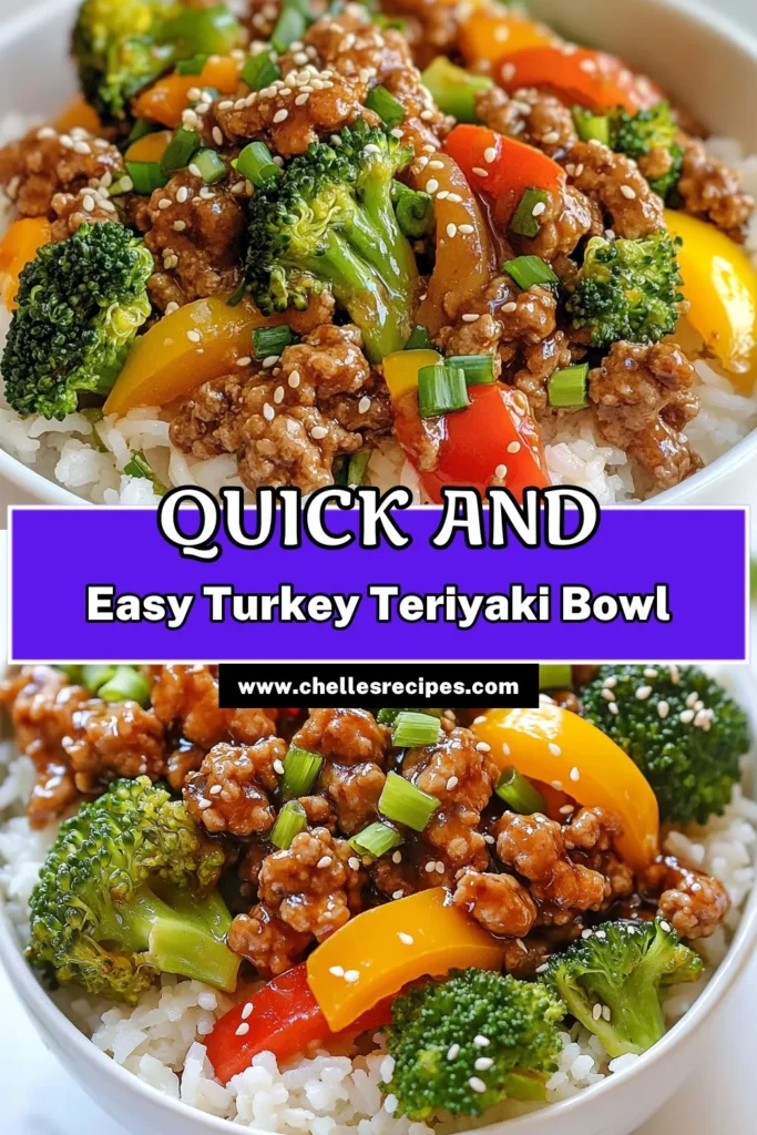 Discover a delicious and healthy ground turkey teriyaki recipe perfect for busy nights. This savory rice bowl features flavorful ground turkey, vibrant veggies, and fragrant jasmine rice dishes, all made with low-sodium teriyaki sauce for guilt-free enjoyment. Whip up this easy turkey stir-fry in just 25 minutes and savor a wholesome meal your family will love. Try it today! #GroundTurkey #TeriyakiRecipe #HealthyEating #RiceBowlRecipes