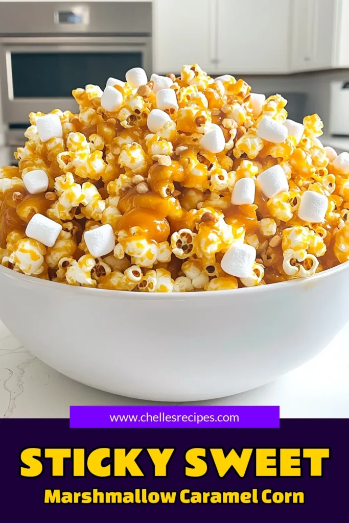 Indulge in a sweet treat with this delicious Marshmallow Caramel Corn recipe! Perfect for movie nights or parties, this easy-to-follow guide combines crispy popcorn, gooey marshmallows, and rich caramel for an irresistible snack. Get ready to impress your friends and family with these fun bites that are sure to become a favorite. Click through to explore the full recipe and elevate your snacking game! #MarshmallowCaramelCorn #SnackTime #SweetTreats #HomemadeGoodness