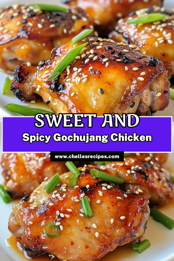 Discover the irresistible flavors of Sticky Honey Gochujang Chicken! This Gochujang chicken recipe combines tender chicken thighs with a sweet and spicy marinade, creating a perfect blend for your next dinner. Easy to make, this honey glazed chicken is ready in under an hour and is a standout among Korean chicken dishes. Don't miss out on this delicious meal—save and try this easy chicken marinade today! #GochujangChicken #StickyHoneyChicken #KoreanCuisine #EasyRecipes