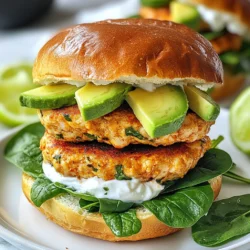 To make your Chipotle Chicken Burger, gather these simple items: - 1 lb ground chicken - 1 small onion, finely chopped - 2 cloves garlic, minced - 2 tablespoons chipotle peppers in adobo sauce, minced - 1 teaspoon smoked paprika - 1 teaspoon cumin - 1 teaspoon salt - ½ teaspoon black pepper - 1 tablespoon olive oil - 4 whole wheat burger buns - 1 avocado, sliced - 1 cup fresh spinach or lettuce - ½ cup Greek yogurt (for topping) - Lime wedges (for serving) You can make your burgers even better with these extras: - Sliced jalapeños for heat - Fresh cilantro for freshness - Tomato slices for juiciness - Cheese, like pepper jack or cheddar - Pickles for tang Each Chipotle Chicken Burger serves up a tasty bite. Here’s what you get: - Calories: 360 - Protein: 28g - Carbohydrates: 30g - Fat: 14g - Fiber: 5g These burgers are a great choice for a healthy meal. Enjoy the bold flavors and feel good about what you're eating! {{ingredient_image_1}} First, gather all your ingredients. You will need ground chicken, onion, garlic, chipotle peppers, smoked paprika, cumin, salt, pepper, olive oil, whole wheat burger buns, avocado, spinach, Greek yogurt, and lime. This recipe is simple and quick. It takes just 10 minutes to prep. Next, chop your onion and mince your garlic. Use a cutting board and a sharp knife. Make sure you have a large mixing bowl ready. This bowl will hold your chicken mixture. Once you have everything, you are ready to mix. Now, let’s cook the patties. In your mixing bowl, combine the ground chicken, chopped onion, minced garlic, chipotle peppers, smoked paprika, cumin, salt, and pepper. Use your hands to mix everything well. Once mixed, divide the chicken mixture into four equal parts. Shape each part into a patty. Make them even and flat for even cooking. Heat a non-stick skillet over medium heat. Add olive oil and let it warm up. Once hot, gently place the patties in the skillet. Cook them for about 5-6 minutes on each side. Use a meat thermometer to check the internal temperature. It should reach 165°F (75°C) for safe eating. While the patties cook, toast your whole wheat burger buns in a separate pan. Toast them until they are golden brown. This adds a nice crunch to your burger. Now, it’s time to assemble. Take the bottom half of each bun and place a chicken patty on it. Next, add a few slices of avocado and a handful of fresh spinach or lettuce. Top it off with a dollop of Greek yogurt for creaminess. Finally, cover your burger with the top bun. Serve hot with lime wedges on the side for a zesty kick. Enjoy the burst of flavors in every bite! To make juicy burgers, start with fresh ground chicken. Fat keeps them moist. Use a mix of onions and garlic for flavor. Don’t over-mix the meat, or the patties will be tough. Shape the patties gently. Make a small dent in the center of each patty. This helps them cook evenly. Cook the patties on medium heat. This keeps them juicy and avoids burning. You can cook chicken burgers in several ways. The skillet method works great. Heat olive oil in a non-stick skillet. Cook each patty for 5-6 minutes on each side. The grill gives a nice smoky flavor. Preheat the grill and oil grates. Cook until the internal temperature reaches 165°F. You can also bake them in the oven. Place patties on a baking sheet at 375°F for about 20 minutes. For a beautiful plate, use a wooden board. Stack burgers high with fresh toppings. Add lime wedges for a pop of color. Sliced avocado looks great next to the burger. You can also serve a side of sweet potato fries. This adds a fun touch and a complete meal. Pro Tips Use Fresh Ingredients: Fresh ground chicken, ripe avocados, and crisp greens enhance the flavor and texture of the burger. Adjust the Heat: If you prefer a milder flavor, reduce the amount of chipotle peppers or add more Greek yogurt as a topping to balance the spice. Cook Evenly: Make sure to flip the patties gently and only once to ensure they cook evenly and retain moisture. Experiment with Toppings: Try adding sliced tomatoes, pickled jalapeños, or cheese to customize your burgers and add extra flavor. {{image_2}} For those who love heat, try adding more chipotle peppers. You can also mix in some diced jalapeños. This gives your burger a bold kick. Pair it with spicy mayo for a creamy contrast. You can make this simply by mixing mayo with hot sauce. If you're in the mood for something different, try a burger bowl. Start with a base of rice or quinoa. Add your cooked chicken patty on top. Then, load it with fresh veggies like avocado and spinach. Finish with a drizzle of Greek yogurt and lime juice. This dish is filling and packed with flavor. Not everyone eats meat, and that’s okay! You can create a veggie burger using black beans. Simply mash them and follow the same spices from the chicken burger recipe. Another option is a chickpea patty. Both options are tasty and rich in protein. You can serve them the same way as chicken burgers, with all your favorite toppings. To keep your leftovers fresh, let the burgers cool down. Place them in an airtight container. You can store them in the fridge for up to three days. If you have extra toppings, store them separately. This way, the toppings stay fresh and crisp. When you're ready to eat, take the burgers out of the fridge. You can reheat them in a skillet or microwave. For the skillet, heat it over medium heat. Cook each side for about three minutes until warm. If using a microwave, cover the burger with a damp paper towel and heat for one minute. Check if it’s hot enough before serving. Freezing is a great way to save time. Shape the burgers and wrap each one tightly in plastic wrap. Place them in a freezer bag and label it. These can stay good in the freezer for up to three months. When ready to cook, just thaw them in the fridge overnight. Then, follow the cooking instructions as usual. If you want a substitute for ground chicken, try ground turkey. It has a similar taste and texture. You can also use lean ground beef or pork. If you prefer a meat-free option, choose black beans or lentils. Both options provide protein and flavor. Just mash them well and mix in your spices. To ensure your chicken burger is cooked, check the internal temperature. It should reach 165°F (75°C). Use a meat thermometer for accuracy. If you don't have one, cut into the patty. The meat should be white with no pink inside. Cooking time is usually about 5-6 minutes per side. Yes, you can make the patties ahead of time. Shape them and place them in the fridge for up to 24 hours. This saves time on busy days. You can also freeze the patties. Wrap them tightly in plastic wrap. They will keep for up to three months. Thaw them in the fridge before cooking. You now know how to make tasty chipotle chicken burgers. We covered needed ingredients, optional toppings, and nutritional facts. You learned step-by-step cooking instructions and tips for juicy patties. We also explored fun variations, storage tips, and answered common questions. Enjoy creating these burgers! Experiment with flavors and share with friends and family. Happy cooking!