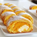 - 1 cup all-purpose flour - 1 teaspoon baking powder - 1 teaspoon baking soda - 1 teaspoon ground cinnamon - 1/2 teaspoon ground nutmeg - 1/2 teaspoon salt - 3 large eggs - 1 cup granulated sugar - 1 cup canned pumpkin puree - 1 teaspoon vanilla extract The main star of the pumpkin roll is the pumpkin puree. It gives the cake its rich flavor and moist texture. All-purpose flour provides the cake structure. Baking soda and baking powder act as leavening agents. They help the cake rise and become fluffy. Ground cinnamon and nutmeg add warmth and spice. They remind us of fall and holiday flavors. Salt enhances the sweetness of the cake and balances the spices. - 8 ounces cream cheese, softened - 1/4 cup unsalted butter, softened - 1 cup powdered sugar - 1 teaspoon vanilla extract For the cream cheese filling, softened cream cheese gives a rich and creamy taste. Unsalted butter adds extra smoothness to the filling. Powdered sugar sweetens the mixture and makes it easy to spread. Vanilla extract boosts the flavor and makes it even more delicious. - Gluten-free alternatives: Use a gluten-free flour blend to replace all-purpose flour. - Dairy-free options: Swap cream cheese and butter with dairy-free versions made from nuts or coconut. - Sugar substitutes: Replace granulated sugar with coconut sugar or a sugar alternative like monk fruit. These substitutions help you enjoy pumpkin roll while meeting dietary needs. Always test a small batch first to find the best taste and texture. 1. Mixing dry ingredients: In a medium bowl, whisk together the all-purpose flour, baking powder, baking soda, cinnamon, nutmeg, and salt. This mix gives your pumpkin roll flavor and structure. 2. Preparing the egg and sugar mixture: In a large bowl, beat together the eggs and granulated sugar. The mix should become light and fluffy, which takes about 2-3 minutes. This step is key for a soft cake. 3. Combining wet and dry ingredients: Stir in the pumpkin puree and vanilla extract into your egg mixture. Then, gradually fold in the dry mix until just combined. Avoid overmixing to keep the batter airy. 1. Prepping the jelly roll pan: Preheat your oven to 375°F (190°C). Line a 15x10 inch jelly roll pan with parchment paper and grease it lightly. This helps the cake come out easily after baking. 2. Baking time and testing for doneness: Pour the batter into the pan and spread it evenly. Bake for 13-15 minutes. The cake is done when it springs back lightly when touched. 3. Inverting and rolling the cake: After baking, remove the pan from the oven. Invert the cake onto a clean kitchen towel dusted with powdered sugar. Carefully peel off the parchment paper. Starting at one short end, roll the cake with the towel inside. This helps it keep its shape while cooling. 1. Steps for achieving creamy filling: In a medium bowl, beat the softened cream cheese and unsalted butter together until smooth. This step is crucial for a rich filling. 2. Tips for easy mixing and spreading: Gradually add the powdered sugar and vanilla extract. Mix until creamy and well combined. This filling should spread easily over your cooled cake. To make a great pumpkin roll, avoid some common mistakes. First, do not overmix your batter. This can make the cake tough. Mix just until the dry ingredients blend in. Next, make sure your oven is at the right temperature. An oven that is too hot can dry out your cake. For the perfect roll, use a clean kitchen towel dusted with powdered sugar. When the cake comes out of the oven, flip it onto the towel right away. Then, roll it up tightly. This helps keep its shape. Allow the cake to cool completely while it is rolled. This step helps the cake hold its shape and makes it easier to spread the filling later. To make your pumpkin roll even better, add spices or nuts. Chopped walnuts or pecans can add a nice crunch. You can also use more spices like ginger or cloves for extra flavor. To keep the cake moist, do not bake it too long. Check for doneness by lightly pressing the top. If it springs back, it’s ready. Using quality ingredients is key. Fresh pumpkin puree tastes better than canned. If you can, use organic eggs and sugar for a richer flavor. To make your pumpkin roll look great, dust the top with powdered sugar. This simple touch adds a nice look. When serving, slice the roll into even pieces. You can serve it with whipped cream or a scoop of ice cream. For creative plating, try placing a slice on a colorful plate. Add a few mint leaves or a sprinkle of cinnamon for a pop of color. A nice presentation makes your treat even more special! {{image_2}} You can make your pumpkin roll even more fun by adding flavors. Try mixing in chocolate chips or a swirl of caramel. Both options add a rich taste that pairs well with pumpkin. You can also change the cream filling. Instead of the classic cream cheese, use chocolate or maple. Each change offers a new twist on the favorite treat. If you follow a vegan diet, you can still enjoy pumpkin roll. Replace eggs with flaxseed meal mixed with water. Use a vegan cream cheese for the filling. This keeps the roll creamy and delicious. For those avoiding gluten, substitute all-purpose flour with a gluten-free blend. Both options let you enjoy this fall treat without worry. You can adapt the pumpkin roll for special occasions. For Halloween, add spooky decorations or orange and black sprinkles. During Thanksgiving, top it with nuts or cranberries for a festive touch. Even Christmas can inspire a new look. Add peppermint extract to the cream filling for a refreshing twist. Each season offers a chance to explore new ideas. To keep your pumpkin roll fresh, place any leftovers in an airtight container. If you don’t have one, wrap it tightly in plastic wrap. Be sure to seal it well to avoid air exposure, which can dry it out. Store it in the fridge for up to a week. This keeps the cream cheese filling from getting too soft and helps maintain the cake's moisture. If you want to save some for later, freezing is a great option. First, let the pumpkin roll cool completely. Then, wrap it tightly in plastic wrap and place it in a freezer bag. This protects the roll from freezer burn. You can freeze it for up to three months. When you're ready to eat it, move it to the fridge overnight to thaw. This helps keep the flavors intact and the texture nice. A pumpkin roll can last about a week in the fridge. Check for any signs of spoilage. If it smells off or has a change in texture, it’s best to discard it. Always trust your senses; if it doesn't look or smell right, it's safer to throw it away. Enjoy your pumpkin roll while it's fresh for the best taste! What is the best way to roll a pumpkin roll? The best way to roll a pumpkin roll is to use a clean kitchen towel. After baking, dust the towel with powdered sugar. Invert the cake onto the towel and peel off the parchment paper. Start rolling at one short end while the cake is still warm. This helps keep its shape. Allow it to cool completely in this rolled form to avoid cracks. Can I make a pumpkin roll ahead of time? Yes, you can make a pumpkin roll ahead of time. After rolling the cake, wrap it in plastic wrap. Store it in the fridge for up to three days. You can also freeze it. Just thaw it in the fridge before serving. This makes it easy for gatherings or special events. Is pumpkin roll gluten-free? No, a traditional pumpkin roll is not gluten-free. It uses all-purpose flour, which contains gluten. If you want a gluten-free version, use a gluten-free flour blend. This will give you a similar texture without the gluten. How many calories are in a pumpkin roll slice? Each slice of pumpkin roll has about 150 calories. This can change based on the size of the slice and the filling used. If you add more sugar or butter, the calories will go up. Where to buy pre-made pumpkin rolls? You can find pre-made pumpkin rolls at many grocery stores during the fall. Look in the bakery section. Some stores might even have them in the freezer aisle. Local bakeries may also sell delicious homemade versions. Is homemade better than store-bought? Homemade pumpkin rolls are often better than store-bought. You can control the ingredients and adjust flavors. Plus, making it at home can be a fun activity. The taste of fresh ingredients can make a big difference. Making a pumpkin roll is simple and fun. We looked at key ingredients, from pumpkin puree to cream cheese filling. I shared tips to help you bake and roll your cake perfectly. Don’t forget the flavor and dietary variations to keep things exciting. With the right storage, your pumpkin roll can last for days. Whether you make it for a special occasion or just for fun, enjoy every bite. The joy of baking lies in sharing and tasting your delicious creations. Happy baking!