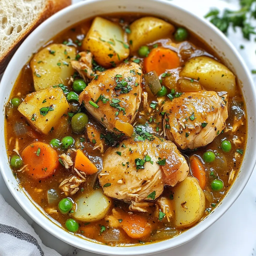 Savory Slow Cooker Chicken Stew Hearty and Comforting