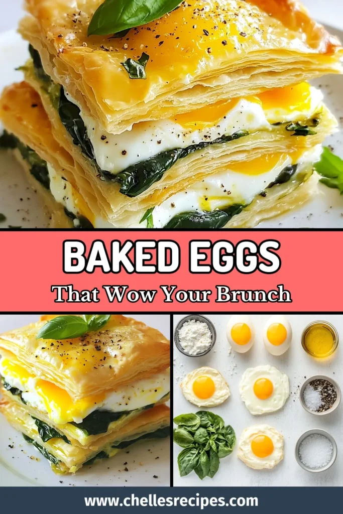 Indulge in the delightful flavors of Baked Eggs Napoleon, a perfect puff pastry egg recipe for your next brunch! Packed with spinach and ricotta baked eggs, this easy brunch recipe transforms savory pastries with eggs into a gourmet experience. Impress your guests with this simple yet delicious dish. Get ready for a delicious morning! Save this recipe now and enjoy a flavorful brunch! #BakedEggsNapoleon #EasyBrunchRecipes #SavoryPastriesWithEggs #PuffPastryEggRecipe