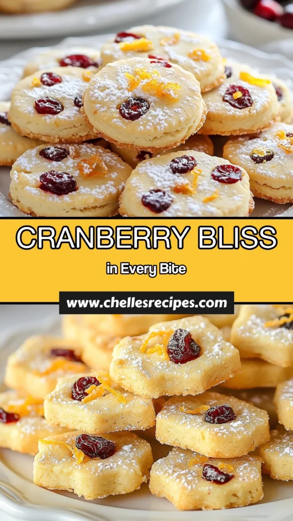 Delight in the holiday spirit with these easy Cranberry Orange Shortbread Cookies! This festive cookie recipe combines the sweet tang of cranberries with zesty orange for a treat that's perfect for gatherings. Follow this simple shortbread cookie recipe to create delicious homemade cookies with cranberries that will impress everyone. Bake a batch today and spread the joy! #CranberryOrangeCookies #ShortbreadLove #FestiveBaking #HomemadeDelights