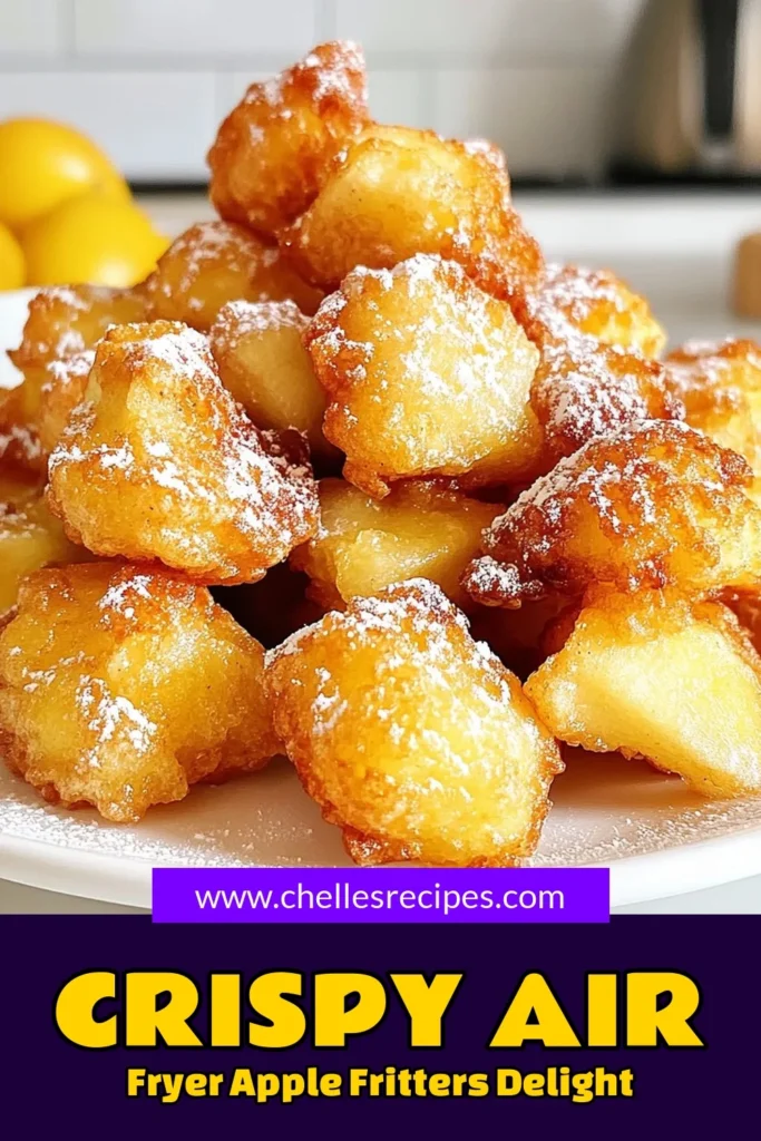 Indulge in delicious air fryer apple fritters with this crispy apple fritters recipe! These healthy apple fritters are not only simple to make but also a delightful treat for any occasion. With easy air fryer recipes like this, you can enjoy homemade apple fritters that are light and crispy, perfect for snacking or dessert. Save this recipe now and impress everyone with your baking skills! #AirFryerRecipes #AppleFritters #HealthySnacks #EasyRecipes