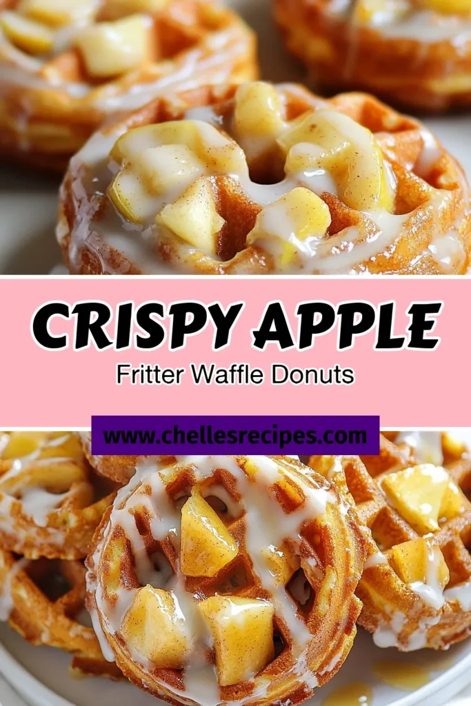Indulge in these delicious Apple Fritter Waffle Donuts that combine the best of both worlds! This easy waffle donuts recipe features homemade apple donuts bursting with flavor. Perfect for any apple dessert recipe lover, these glazed waffle donuts will be a hit at your next gathering. Make your mornings sweeter—try this recipe today! Save for later and impress your friends! #AppleFritterDonuts #WaffleDonutsRecipe #HomemadeAppleDonuts #AppleDessertRecipes