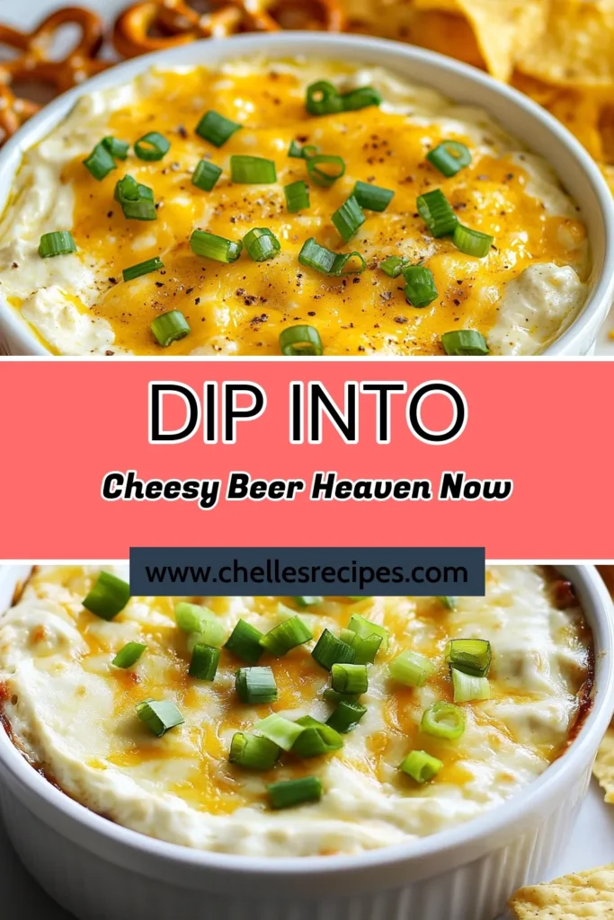 Looking for the perfect party dip recipe? Try this Cheesy Beer Dip! With a delicious blend of cream cheese and non-alcoholic beer, this creamy dip is a winning cheesy appetizer for any gathering. Perfectly seasoned and super easy to make, it pairs wonderfully with pretzels or veggies. Your guests will love this cheesy beer dip! Save this recipe for your next get-together. #PartyDipRecipes #CheesyAppetizer #CheesyBeerDip #CreamCheeseDipRecipe