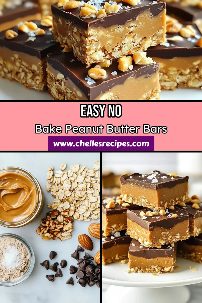 Looking for a quick and delicious treat? Try these no-bake peanut butter bars! Perfect as a healthy snack, this easy peanut butter dessert is made with creamy peanut butter, oats, and optional protein powder, making it a protein-packed snack for any time of day. In just 10 minutes of prep, you’ll have tasty oat bars ready for refrigerating. Save this recipe for your next craving and indulge guilt-free! #NoBakePeanutButterBars #HealthySnackRecipes #EasyPeanutButterDesserts #ProteinPackedSnack