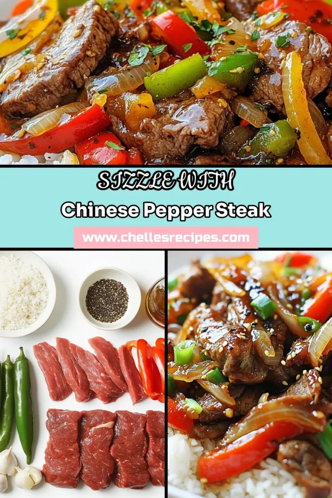 Discover the delicious flavors of Chinese Pepper Steak with Onions, a sizzling steak recipe that's perfect for weeknight dinners! This quick stir-fry recipe features tender flank steak and vibrant veggies, making it the ideal flank steak dinner. Packed with ginger garlic goodness, this beef stir-fry is ready in just 30 minutes. Try this easy and satisfying dish tonight! Save for later! #ChinesePepperSteak #QuickStirFryRecipe #FlankSteakDinner #GingerGarlicBeefStirFry