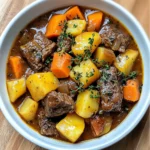 Here’s a list of what you need for this hearty Instant Pot beef stew: - 2 lbs beef chuck, cut into 1-inch cubes - 3 tablespoons olive oil - 1 large onion, chopped - 3 cloves garlic, minced - 4 medium carrots, sliced - 3 medium potatoes, diced - 2 cups beef broth - 1 tablespoon Worcestershire sauce - 1 teaspoon dried thyme - 1 teaspoon dried rosemary - 2 bay leaves - Salt and pepper to taste - Cornstarch (optional, for thickening) - Fresh parsley, chopped (for garnish) Using fresh, quality ingredients makes a big difference. I love the rich flavors from the beef and herbs. Each item plays a key role in the stew's taste. The beef chuck gives a nice texture. The carrots and potatoes add sweetness and heartiness. Worcestershire sauce brings umami, while thyme and rosemary add depth. Don't forget the garlic. It gives a wonderful aroma! You can adjust salt and pepper to suit your taste. If you like a thicker stew, cornstarch is a great option. Just mix it well before adding. Garnishing with fresh parsley not only looks nice but adds a fresh flavor. Enjoy gathering these ingredients; they promise a warm, comforting meal! {{ingredient_image_1}} Searing the beef Begin by turning on your Instant Pot. Set it to the Sauté mode and add the olive oil. When the oil is hot, add the beef cubes. Make sure not to crowd the pot. Sear the beef until it turns brown on all sides, about 5-7 minutes. This step adds great flavor! Once done, take the beef out and set it aside. Sautéing the onion and garlic In the same pot, add the chopped onion and minced garlic. Sauté these for about 3-4 minutes. You want the onion to become soft and clear. This brings a nice aroma to your stew. Adding carrots and potatoes Now it’s time to add the sliced carrots and diced potatoes. Stir them well with the onion and garlic. This helps the vegetables soak up all the flavors. Mixing in broth and seasonings Return the browned beef to the pot. Pour in the beef broth and add the Worcestershire sauce. Sprinkle in the thyme, rosemary, bay leaves, and season with salt and pepper. Mix everything together to combine the flavors. Setting the Instant Pot Secure the lid on your Instant Pot. Choose the Manual or Pressure Cook setting. Set the timer for 35 minutes on high pressure. Natural and quick release process Once cooking is done, let the pot release pressure naturally for 10 minutes. After that, switch the valve to Quick Release to let out any remaining steam. Be careful of the hot steam! Preparing a cornstarch slurry If you want a thicker stew, grab a small bowl. Mix the cornstarch with a few tablespoons of the hot stew liquid. Stir until smooth. Final steps for thickening Pour the cornstarch slurry back into the pot. Use the Sauté function again for a few minutes. This will help your stew thicken nicely. Now, your hearty beef stew is ready to serve! Enjoy the rich flavors and warm comfort it brings. To get the best flavor, you should sear your beef. - Ensuring even browning: Use a hot Instant Pot. When the oil shimmers, add the beef. Sear each side for about 3 minutes. This step locks in juices. - Avoiding overcrowding: Do not add too much beef at once. Cook in batches. Overcrowding can cause steaming instead of browning. Enhancing the taste of your stew is easy. - Suggestions for additional herbs and spices: You can add herbs like parsley or oregano. A pinch of smoked paprika gives a nice twist. - Other liquid options instead of broth: Try using red wine or tomato juice. These add depth to the flavor. Adjust cooking times for the best results. - Modifications for different beef cuts: If using a tougher cut, increase cooking time by 5-10 minutes. Cuts like brisket need extra time to become tender. - Tips for adjusting for high altitude: At high altitudes, add 5 more minutes to cooking time. This ensures the beef cooks perfectly. Pro Tips Choose the Right Cut: Using beef chuck is ideal for stew as it becomes tender and flavorful when cooked under pressure. Layering Flavors: Don’t skip the sauté step! Browning the beef and cooking the onions and garlic first adds depth to the stew. Customize Vegetables: Feel free to add other vegetables like peas or green beans for added nutrition and color. Rest Before Serving: Let the stew sit for a few minutes after cooking; this allows the flavors to meld and improves the overall taste. {{image_2}} You can swap in many veggies for your beef stew. Try green beans, peas, or bell peppers. These add color and flavor. Frozen vegetables work well too. Just toss them in during the last few minutes of cooking. They heat up fast, so you don’t need to change the cooking time. If you want a low-carb stew, you can replace potatoes with cauliflower. Cauliflower will give you a similar texture. Also, use a low-sodium broth to keep the flavor strong. Cooking times stay the same, but check if the cauliflower is tender. To make this stew in a slow cooker, sear the beef first. Then, place all the ingredients in the slow cooker. Cook on low for 6-8 hours or high for 3-4 hours. This gives the flavors time to blend well. The slow cooker version is easy and still very tasty! To store your beef stew, let it cool down first. Once cooled, place it in an airtight container. I suggest using glass containers or BPA-free plastic ones. These keep your stew fresh and tasty. Always label the container with the date so you know when you made it. If you want to freeze your beef stew, it’s easy! Just pour the cooled stew into freezer bags or containers. Make sure to leave some space at the top, as liquids expand when frozen. It can stay fresh in the freezer for about three months. When you're ready to eat, thaw it in the fridge overnight. To reheat, use the stovetop or microwave until hot. Your beef stew is best eaten within three to four days when stored in the fridge. To keep it fresh, always store it in the coldest part of your refrigerator. Look for signs of spoilage like off smells or changes in color. If it smells funny or looks strange, it's best to toss it out. Enjoy your tasty stew while it's at its best! It takes about 35 minutes to cook the beef stew in the Instant Pot. First, you need to sear the beef and sauté the veggies, which takes around 10-15 minutes. The pressure cooking part takes 35 minutes. Include a natural release for 10 minutes too. So, in total, it's about 1 hour from start to finish. Yes, you can use frozen beef, but it will need more time. When cooking from frozen, add about 10-15 extra minutes to the cooking time. Make sure to keep the beef in smaller pieces, as it helps to cook evenly. You can serve beef stew with many sides. Here are a few tasty options: - Fresh bread for dipping - Creamy mashed potatoes - Rice or quinoa - A simple green salad These sides add nice textures and flavors to your meal. To boost flavor, try these tips: - Add more herbs like bay leaves or parsley. - Use beef broth instead of water. - Include a splash of red wine for depth. - Experiment with spices like paprika or cumin. These changes can make a big difference. Yes, you can skip the cornstarch if you like a thinner stew. The stew will still taste great without it. If you want a rich texture, consider mashing some potatoes into the stew. This will naturally thicken it while adding flavor. This blog post covered all you need for a great beef stew. You learned the ingredients, step-by-step instructions, and tips for cooking. We also explored variations, storage options, and answered common questions. In the end, cooking can be fun and rewarding. With these tips, you can make delicious meals that warm your heart. Enjoy your beef stew!