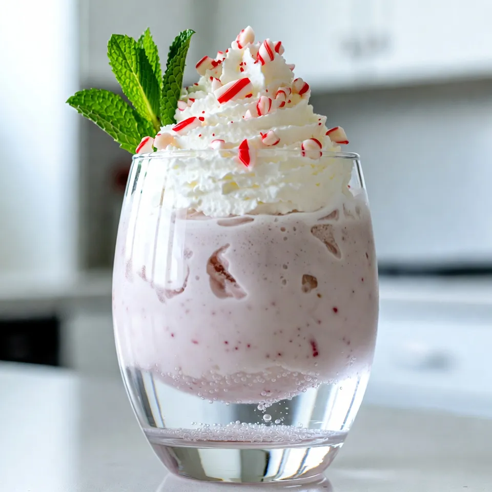 To make a Peppermint Christmas Float, gather these simple ingredients: - 2 cups peppermint ice cream - 1 cup milk (whole or almond) - 1 cup sparkling water or lemon-lime soda - 1 teaspoon vanilla extract - 1/4 teaspoon peppermint extract - Whipped cream for topping - Crushed candy canes for garnish - Fresh mint leaves for decoration Each ingredient adds a special touch. The peppermint ice cream gives a creamy, minty flavor. The milk helps blend everything. You can choose whole milk for richness or almond milk for a lighter option. Sparkling water or soda adds a fizzy kick. The vanilla extract enhances the sweetness. The peppermint extract boosts the minty taste. Whipped cream makes it extra festive. Crushed candy canes add crunch and color. Fresh mint leaves give a lovely finish. Gather everything and get ready for a fun treat! {{ingredient_image_1}} - Step 1: Blend the ice cream and liquids Start by adding 2 cups of peppermint ice cream to your blender. Pour in 1 cup of milk, either whole or almond. Add 1 teaspoon of vanilla extract and 1/4 teaspoon of peppermint extract. Blend these together until smooth and creamy. This mix should look rich and delicious. - Step 2: Pour sparkling water or soda Grab your serving glasses or mugs. Carefully pour in 1 cup of sparkling water or lemon-lime soda. Fill each glass halfway. This step adds a nice fizz to your float. - Step 3: Add the ice cream mixture Now, take your blended ice cream mixture. Spoon it gently on top of the sparkling water in each glass. Aim to fill each glass to the brim. The layers should look pretty and inviting. - Step 4: Top with whipped cream Next, take some whipped cream. Add a generous dollop on top of each float. This adds a layer of creaminess that pairs perfectly with the peppermint. - Step 5: Garnish with candy canes and mint leaves Finally, sprinkle crushed candy canes on top of the whipped cream. Add a fresh mint leaf for a pop of color. These garnishes make your float festive and fun. Serve your Peppermint Christmas Float right away. Use a long spoon or straw to mix the layers as you enjoy. To make the perfect Peppermint Christmas Float, you need the right blend. Start by adding the peppermint ice cream, milk, vanilla extract, and peppermint extract into your blender. Blend until it becomes smooth and creamy. If the mix is too thick, add a little more milk. You want it to pour easily. You can use different appliances for blending. A regular blender works great. If you want a finer texture, try an immersion blender. Just blend it right in the mixing cup. This makes cleaning up easy! Presentation matters! Choose tall glasses or festive mugs for your floats. Clear glass lets the layers shine through. You can also use mason jars for a fun twist. Pair this float with holiday treats. Cookies, brownies, or even fruitcake make great options. The sweet taste of peppermint blends well with many flavors. Serve them on a pretty tray to impress your guests! Pro Tips Use Chilled Ingredients: Ensure that your milk and sparkling water are chilled before mixing to keep the float refreshing and cool. Experiment with Flavors: Try different ice cream flavors like vanilla or chocolate for a unique twist on this classic float. Layering Technique: Pour the sparkling water slowly to maintain the layers and prevent the ice cream from sinking too quickly. Garnish Creatively: Besides crushed candy canes, consider adding colorful sprinkles or chocolate shavings for an extra festive touch. {{image_2}} You can mix up the peppermint Christmas float by using different ice cream flavors. Try chocolate or vanilla ice cream for a twist. These flavors add richness, making the drink even more fun. You can also use non-dairy alternatives. Almond or coconut milk works well. For ice cream, coconut or almond milk ice cream is a great choice for those with dairy needs. Make your float look festive with fun garnishes. Add sprinkles, mini marshmallows, or chocolate shavings. Each of these can bring a pop of color. You can also use creative glass ideas. Use holiday mugs or clear cups to show off the layers. You can even use mason jars for a rustic feel. To store the leftover ice cream mixture, pour it into an airtight container. Seal it tightly. Place the container in the freezer. This helps keep the flavors fresh and the texture smooth. If you have extra whipped cream, store it in a separate bowl, covered with plastic wrap. This keeps it fluffy. You can prepare the peppermint Christmas float ahead of time for holiday fun. Make the ice cream mixture up to two days in advance. Just blend the ice cream, milk, and extracts as usual. Then, store it in the freezer. When ready to serve, just pour the sparkling water or soda in glasses and add the ice cream mixture. This saves time on busy days. Can I use regular soda instead of sparkling water? Yes, you can use regular soda. Lemon-lime soda works well. It adds sweetness and flavor. Just keep in mind it will change the taste. If you want a lighter drink, stick with sparkling water. Is it possible to make this float in advance? I don't recommend making it too early. The ice cream will melt, and the drink will lose its fizz. However, you can prepare the ice cream mixture ahead. Just store it in the fridge and mix it when you’re ready. What can I substitute if I don't have peppermint ice cream? You can use vanilla ice cream or chocolate ice cream. These flavors still taste great with the peppermint extracts. You can also try other mint-flavored ice creams for a fun twist. How to make a non-alcoholic version for kids? This recipe is already non-alcoholic! Just follow the steps and enjoy. Kids will love the fun colors and flavors. You can add fun straws or colorful cups for extra excitement. This post showed how to make a fun peppermint float. You learned the ingredients, steps, and tips to create it perfectly. We explored different flavors and how to present it well. You can store any leftovers for later enjoyment. With these details, you can impress your friends and family during the holidays. Enjoy experimenting with this recipe and make it your own! This peppermint float will be a highlight at any festive gathering.