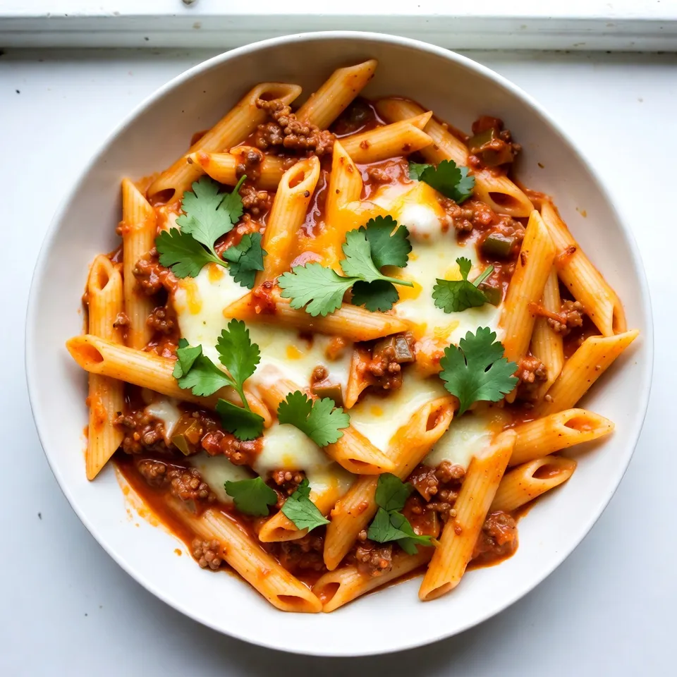Gather these simple ingredients for a tasty Creamy Rotel Beef Pasta: - 1 lb ground beef - 12 oz pasta (penne or rotini works great) - 1 can (10 oz) Rotel diced tomatoes with green chilies - 1 cup heavy cream - 1 cup shredded cheddar cheese - 1 medium onion, finely chopped - 2 cloves garlic, minced - 1 tablespoon olive oil - 1 teaspoon chili powder - 1 teaspoon cumin - Salt and pepper to taste - Fresh cilantro, chopped (for garnish) These ingredients combine to create a dish full of flavor and warmth. The ground beef brings a hearty base, while the Rotel adds a zesty kick. You can choose your favorite pasta shape; penne and rotini hold the sauce well. Heavy cream makes it rich and creamy, perfect for a cozy meal. Onions and garlic add depth to the flavor. Olive oil helps in cooking, while chili powder and cumin spice things up. Don’t forget to use fresh cilantro to garnish. It adds a nice touch and freshness to the dish. Let’s get cooking! {{ingredient_image_1}} First, grab a large pot. Fill it with water and add a generous amount of salt. This helps flavor the pasta. - Boiling salted water: Turn the heat to high and bring the water to a boil. - Cooking time for pasta: Once boiling, add the pasta. Cook it according to the package directions until it is al dente. This usually takes about 8-10 minutes. When done, drain the pasta and set it aside. Now, it’s time to create the beef mixture. - Sautéing onion and garlic: In a large skillet, pour in a tablespoon of olive oil. Heat it over medium heat. Add the chopped onion and sauté for about 3-4 minutes until it turns translucent. Then, add in the minced garlic and cook for an additional minute. - Browning the ground beef: Next, add the ground beef. Break it apart with a spatula as it cooks. Season with salt, pepper, chili powder, and cumin. Cook for about 6-8 minutes until the beef is browned and no longer pink. If there is excess fat, drain it now. Now, let’s bring everything together. - Adding Rotel and heavy cream: Stir in the can of Rotel with its juices. Then, pour in the heavy cream. Bring the mixture to a gentle simmer. Let it cook for about 5 minutes for the flavors to meld together. - Mixing in the cooked pasta and cheese: Toss in the drained pasta, stirring well to coat it with the creamy sauce. Finally, sprinkle the shredded cheddar cheese on top and mix until it melts into a creamy delight. This dish is now ready to serve! Enjoy the rich, savory flavors. To make sure your pasta is just right, cook it al dente. This means it should be firm but not hard. Follow the package time for cooking. Check it a minute early to avoid overcooking. When you brown the beef, use medium heat. This helps the meat cook evenly. Break it apart with a spatula as it cooks. Watch for a nice brown color, which adds flavor. Want more heat? Add extra chili powder or hot sauce. This can make your dish spicier. If you like it milder, cut back on spices. You can mix in other ingredients too. Try bell peppers, corn, or black beans. These add color and taste. Swap out the cheddar for Monterey Jack or pepper jack cheese for a twist. Garnishing makes your dish pop. Fresh cilantro on top adds a bright touch. You can also sprinkle extra cheese for a rich look. Serve the pasta in shallow bowls. This makes it easy to eat. Pair it with a side salad or crusty bread for a full meal. Pro Tips Use Lean Beef: Opt for lean ground beef to reduce excess fat in the dish, making it healthier without sacrificing flavor. Customize Your Spice Level: Adjust the amount of chili powder and use a spicier variety of Rotel if you prefer more heat in your pasta. Cheese Variations: Experiment with different types of cheese, such as pepper jack or Monterey jack, for a unique twist on the creamy sauce. Add Veggies: Incorporate bell peppers, corn, or spinach into the mixture for added nutrition and to enhance the dish's flavor profile. {{image_2}} If you want to change the meat in your dish, try using turkey or chicken. Both options taste great and reduce fat. Ground turkey provides a leaner choice, while chicken gives a milder flavor. You can even use plant-based crumbles for a vegetarian twist. For cheese, cheddar is classic, but feel free to swap it out. Try pepper jack for spice or mozzarella for a milder taste. Cream cheese can add richness if you want a creamier sauce. This recipe works with many pasta shapes. While penne or rotini are great, you can also use spaghetti or shells. Each shape holds the sauce differently, giving you a new bite every time. If you need gluten-free options, look for gluten-free pasta made from rice or lentils. These types cook well and taste good in this creamy dish. Want to add more nutrition? Throw in some veggies! Spinach, bell peppers, or zucchini mix well and add color. You can sauté them with the onion for extra flavor. To make this dish vegetarian, skip the meat and use extra veggies or beans. Black beans or chickpeas add protein and make it hearty. You won't miss the meat at all! To keep your creamy Rotel beef pasta fresh, place leftovers in an airtight container. This helps prevent drying out and keeps flavors intact. If stored properly, your pasta will last for up to three days in the fridge. Always label the container with the date. This way, you know when to eat it by. You can reheat your pasta easily. The microwave works well for quick meals. Heat it for one minute, then stir. If it's still cold, heat again in 30-second bursts. For stovetop reheating, add a splash of cream or milk. This will help keep the sauce creamy. Heat it over medium-low until hot, stirring often. Freezing this dish is simple. Allow the pasta to cool completely before freezing. Portion it into freezer-safe containers. Make sure to leave some space at the top for expansion. When you’re ready to eat, thaw it in the fridge overnight. To cook, heat it in a pot over low heat. Add a bit of cream to restore its creaminess. Stir well until it's hot and creamy again. You can use milk with butter to mimic heavy cream. Mix 3/4 cup of milk with 1/4 cup of melted butter. This gives a similar richness. You can also try using coconut cream for a dairy-free option. It adds a nice flavor too. Yes, you can! Penne and rotini are great, but you can switch to any pasta. Spaghetti, fusilli, or even gluten-free pasta work well. Just make sure to cook it al dente. This keeps the pasta from getting mushy in the sauce. To tone down the heat, skip the chili powder. You can add extra cheese for richness. Another option is to use mild Rotel tomatoes. This keeps the flavor but lowers the spice level. You can also add a bit of sugar to balance the heat. Absolutely! This dish holds well in the fridge. Store it in an airtight container for up to three days. When you’re ready to eat, just reheat it on the stove or in the microwave. It makes a quick and tasty lunch or dinner. This blog post guided you through making Creamy Rotel Beef Pasta. We started with the key ingredients, then moved to the easy step-by-step process. You learned tips for cooking, flavoring, and serving the dish. We also explored variations and how to store and reheat leftovers. Enjoy creating this meal! It offers warmth and taste while fitting many diets. You can tweak it to your liking. Let your kitchen be a place of joy and delight with this recipe.
