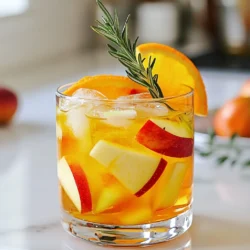 - 3 oz Aperol syrup (non-alcoholic version or homemade) - 3 oz sparkling apple cider - 2 oz soda water - 1 orange, thinly sliced - 1 apple, cored and sliced into thin wedges - Ice cubes To create the perfect Autumn Aperol Spritz, you need a mix of fresh flavors. The Aperol syrup gives a sweet and herbal note. Sparkling apple cider adds a crisp and bubbly texture. Soda water lightens the drink and enhances the fizz. Fresh fruit like orange and apple adds color and flavor, making this drink visually appealing. - Additional spices (cinnamon, nutmeg) - Alternative garnishes (cinnamon sticks, star anise) You can play with your drink by adding spices. Cinnamon or nutmeg can warm it up for fall. For garnishes, try a cinnamon stick or star anise. These options can change the taste and look of your drink. - Large wine glass or highball glass - Saucepan for making syrup - Ice cubes For this recipe, you need a large wine glass or highball glass. A saucepan helps you make the homemade Aperol syrup. Don't forget ice cubes to keep your drink cool and refreshing. {{ingredient_image_1}} To start, you need some simple ingredients for your syrup. Here’s what you'll need: - 1 cup water - 1 cup sugar - 1 tablespoon orange zest - 1 tablespoon gentian root (optional) 1. In a saucepan, mix the water and sugar together. 2. Add the orange zest and gentian root, if using. 3. Heat over medium heat. Stir until the sugar dissolves. 4. Lower the heat and let it simmer for 10 minutes. 5. Let the syrup cool down. 6. Strain it into a jar and refrigerate. This homemade syrup brings a fresh taste to your drink. Now, let’s mix your drink. Here’s how to do it: 1. Grab a large wine glass or highball glass. 2. Fill it with ice cubes. 3. Pour 3 oz of your homemade Aperol syrup over the ice. 4. Slowly add 3 oz of sparkling apple cider. 5. Pour in 2 oz of soda water. 6. Gently stir to combine. This mix will give you a refreshing fizz. Now for the fun part—garnishing your drink! 1. Take thin slices of orange and float them on top. 2. Add apple wedges for color and flavor. 3. Finally, place a sprig of fresh rosemary on top. This adds a nice aroma and makes your drink look beautiful. Enjoy your Autumn Aperol Spritz! To make a great Autumn Aperol Spritz, stick to the right amounts. Use 3 oz of Aperol syrup, 3 oz of sparkling apple cider, and 2 oz of soda water. This mix gives a nice balance of flavors. For fizz, pour your sparkling cider and soda water slowly. This helps keep the bubbles intact. If you pour too fast, you lose that lovely sparkle. To boost flavor, try adding spices like cinnamon or nutmeg. Just a pinch can change the drink. You can also use fresh herbs like thyme or basil for a unique twist. When sourcing fresh ingredients, look for local markets. They often have the best apples and oranges. Choose fruits that are firm and fragrant. Fresh ingredients make a big difference. For a fun serving idea, use a wooden board. Place the glasses on it with extra fruit slices around. This makes your drink look inviting. Choose decorative glassware. Tall glasses or pretty wine glasses add charm. You can also add colorful straws or fun drink stirrers. Make your drink a feast for the eyes! Pro Tips Use Fresh Ingredients: Always opt for the freshest fruits and herbs to enhance the flavor and aroma of your drink. Chill Your Glass: For an extra refreshing experience, chill your glass in the freezer for a few minutes before serving. Experiment with Flavors: Feel free to add other seasonal fruits like pears or pomegranates for a unique twist on the classic recipe. Presentation Matters: Use a clear glass to showcase the vibrant colors of the drink and garnish beautifully for an impressive visual. {{image_2}} You can change the fruit in your Autumn Aperol Spritz to suit your taste. Try adding fresh pears for a sweet touch. Cranberries add a tart kick, while pomegranate seeds offer a pop of color. If you want to make a glittery autumn spritz, use edible flowers. They make your drink look stunning. You can easily make this drink with or without alcohol. For the non-alcoholic version, use homemade Aperol syrup. The flavor stays rich and bright. If you add prosecco instead of sparkling cider, it gives a fun fizz. Some people prefer the lighter taste, while others love the bold taste of alcohol. Spices can add a warm touch to your drink. A pinch of cinnamon or nutmeg works great. You can also use ginger for a spicy twist. Fresh herbs like mint or thyme can add a unique flavor. They work well for garnishing your drink too. These spices and herbs enhance the fall vibe. To store your homemade Aperol syrup, pour it into a clean, airtight container. Glass jars work best. Seal it tightly. Place the jar in the fridge. Properly stored, it lasts up to two weeks. Signs of spoilage include a change in color or a strange smell. If you notice any of these, it is safer to discard it. You can pre-mix the syrup and sparkling apple cider ahead of time. Just keep them separate from the soda water. Mix the syrup and cider in a pitcher. This way, you save time for serving. To maintain the fizz, add soda water right before serving. This keeps the drink light and bubbly. If you have leftover drink, think about repurposing it. You can use it as a base for a fruit salad dressing. Just add a touch of vinegar or olive oil. To avoid waste, store any remaining ingredients. Keep fruits like orange and apple in the fridge. Use them in smoothies or salads later. An Autumn Aperol Spritz is a bright, refreshing cocktail. It blends the bitter-sweet taste of Aperol with sweet apple cider. The drink has vibrant colors and hints of orange, apple, and herbs. You can enjoy it on a crisp fall day. Yes! You can change the flavors based on what you like. Try adding spices like cinnamon or nutmeg for warmth. You can also swap apples for pears or other fruits. For a fun twist, use different herbs like mint instead of rosemary. To serve many guests, just scale up the recipe! For example, use 12 oz of Aperol syrup, 12 oz of apple cider, and 8 oz of soda water. Mix these in a big pitcher. Prepare fruit and ice in each glass when serving. This keeps drinks fresh and fizzy! The Autumn Aperol Spritz is a delightful drink filled with fun flavors. We crafted a simple recipe, using key ingredients like Aperol syrup, apple cider, and fresh fruits. You can customize this drink by adding spices or different fruits. Use tips on serving and presentation for gatherings. As you try making this drink, remember it can be tailored for anyone. Enjoy sharing it with friends and family, and get creative with personal touches. The Autumn Aperol Spritz is a refreshing way to celebrate the season.