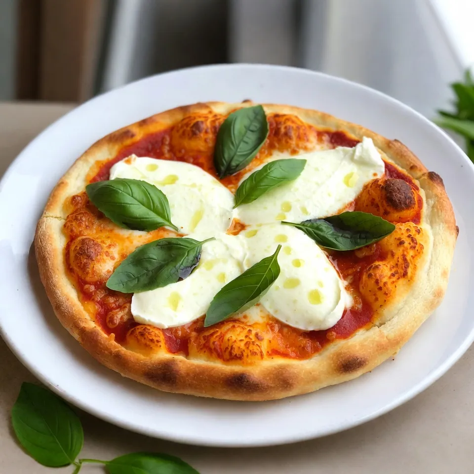 - 1 medium head of cauliflower, cut into florets - 1/2 cup shredded mozzarella cheese - 1/4 cup grated Parmesan cheese - 1 large egg, beaten - 1 teaspoon dried oregano - 1/2 teaspoon garlic powder - Salt and pepper to taste Cauliflower is the star here. It gives the crust a unique taste and texture. Cheese adds flavor and helps bind the crust. I use shredded mozzarella for stretch and grated Parmesan for a sharp bite. The egg acts as a binder, making the crust hold together well. Oregano and garlic powder enhance the flavor, while salt and pepper add balance. - 1/2 cup marinara sauce - 1 cup fresh mozzarella cheese, sliced - 1/4 cup fresh basil leaves - Drizzle of olive oil For the topping, marinara sauce brings moisture and taste. Fresh mozzarella melts beautifully and adds creaminess. Basil adds a fresh, bright note. A drizzle of olive oil gives a lovely finish. You can mix and match these options to create your perfect pizza. Experiment with the ingredients to find your favorite combination. The possibilities are endless! {{ingredient_image_1}} Start with one medium head of cauliflower. Cut it into small florets. Place the florets in a food processor. Pulse until they look like rice grains. Transfer the riced cauliflower to a microwave-safe bowl. Microwave on high for about 5 to 7 minutes. The cauliflower should be tender. Let it cool down for a bit. Once cool, wrap it in a clean kitchen towel. Squeeze out all the moisture you can. This step helps the crust stay firm. In a mixing bowl, combine the riced cauliflower with 1/2 cup of shredded mozzarella cheese. Add 1/4 cup of grated Parmesan cheese, 1 large beaten egg, 1 teaspoon of dried oregano, and 1/2 teaspoon of garlic powder. Season with salt and pepper. Mix all the ingredients until they are well combined. Now, transfer the cauliflower mixture to a lined baking sheet. Shape it into a pizza crust, about 1/4 inch thick. Make sure it is even all around for consistent cooking. Preheat your oven to 425°F (220°C). Bake the crust for 15 to 20 minutes. Look for a golden brown color and a firm texture. This is what you want for a good base. Once the crust is baked, take it out of the oven. Spread 1/2 cup of marinara sauce evenly over the crust. Use a spoon to cover it nicely. Next, layer 1 cup of fresh mozzarella cheese slices on top of the sauce. This will make it cheesy and delicious. Return the pizza to the oven. Bake for another 10 minutes or until the cheese melts and bubbles. When it’s done, take it out and add fresh basil leaves. Drizzle a bit of olive oil on top for extra flavor. Let it cool for a moment, slice, and enjoy your pizza! Moisture Removal Techniques Getting the moisture out of the cauliflower is key. After microwaving, let it cool. Then, wrap the cauliflower in a clean towel. Squeeze hard to remove any extra water. This step helps the crust hold its shape better. A dry crust will be crispier. Best Cheese Choices for Texture Using the right cheese mixes can enhance your crust texture. Shredded mozzarella gives stretch, while grated Parmesan adds a nice bite. Combining these two creates a crust that is both flavorful and firm. You can also try other cheese types, but stick to those that melt well. Presentation Ideas For the best look, serve your pizza on a wooden cutting board. This adds a rustic feel. Scatter fresh basil leaves around the pizza for a pop of color. You can even drizzle a little olive oil on top to make it shine. Pairing with Sides or Salads Pair your pizza with a fresh salad. A simple arugula salad with lemon dressing works great. The lightness of the salad balances the richness of the pizza. Or, try some roasted veggies on the side for a hearty meal. These pairings enhance your dining experience. Pro Tips Choose Fresh Cauliflower: Always opt for a firm, fresh cauliflower head to ensure a crisp and flavorful crust. Moisture Control: Squeeze out as much moisture as possible from the cauliflower to prevent a soggy crust. Experiment with Toppings: Feel free to add your favorite toppings, like pepperoni or veggies, to customize your pizza. Cooling Time: Allow the pizza to cool slightly before slicing to prevent it from falling apart. {{image_2}} You can easily make this pizza gluten-free. The main ingredient, cauliflower, is already gluten-free. Here are some alternative ingredients: - Use almond flour instead of regular flour if you want a different texture. - Try using ground flaxseed as a binder instead of egg for a vegan option. - Substitute nutritional yeast for cheese to keep it dairy-free. These changes keep the pizza healthy and tasty. Feel free to mix up the toppings. Here are some ideas for personalization: - Add pepperoni or turkey sausage for a meatier pizza. - Load it with veggies like bell peppers, spinach, or mushrooms. - Try different cheeses, like goat cheese or feta, for unique flavors. You can also adjust the seasoning: - Add crushed red pepper flakes for some heat. - Sprinkle fresh herbs like thyme or rosemary for extra flavor. - Experiment with different types of marinara sauce, such as spicy or garlic-infused. These variations let you create a pizza just the way you like it! Refrigeration Tips To store your leftover pizza, let it cool first. Place slices in an airtight container. You can keep it in the fridge for up to three days. Make sure it is well-sealed to stop it from drying out. Freezing Tips For longer storage, freeze the slices. Wrap each slice in plastic wrap. Then, place them in a freezer bag. You can freeze it for up to three months. To enjoy later, just thaw it in the fridge overnight. Best Methods for Keeping the Crust Crispy Reheat your pizza in the oven for the best results. Preheat your oven to 375°F (190°C). Place the pizza on a baking sheet for about 10 minutes. This method helps keep the crust crispy. If you're in a hurry, you can use a skillet. Heat it on medium heat and cook for about 5 minutes. Cover it to melt the cheese. Enjoy your delicious pizza warm! How to make the crust firmer? To make the crust firmer, remove all moisture from the cauliflower. After microwaving, squeeze it well in a towel. You can also bake it longer, about 25 minutes, to firm it up. Can I use frozen cauliflower? Yes, you can use frozen cauliflower. Just thaw it and drain any extra water. Then, use the same steps as fresh cauliflower. Is the pizza suitable for meal prep? Yes, this pizza is great for meal prep. You can make the crust ahead and store it. Just add toppings when you're ready to eat. Can I grill the pizza instead of baking? Yes, grilling works well! Shape the crust on a grill-safe pan. Cook it on low heat for about 10-15 minutes before adding toppings. How to adapt the recipe for an air fryer? You can use an air fryer. Shape the crust to fit your fryer basket. Cook it at 375°F for about 15-18 minutes before adding toppings. You now have a clear plan for making a delicious cauliflower pizza. We covered the main ingredients like cauliflower, cheese, and eggs. I shared steps for preparing and baking the crust. You'll find tips for perfecting the texture and ideas for tasty toppings. Don't forget about storage for leftovers and reheating methods. Try different layers and flavors for a unique dish. Enjoy creating your personalized pizza. This is easy, fun, and a tasty way to eat healthy!