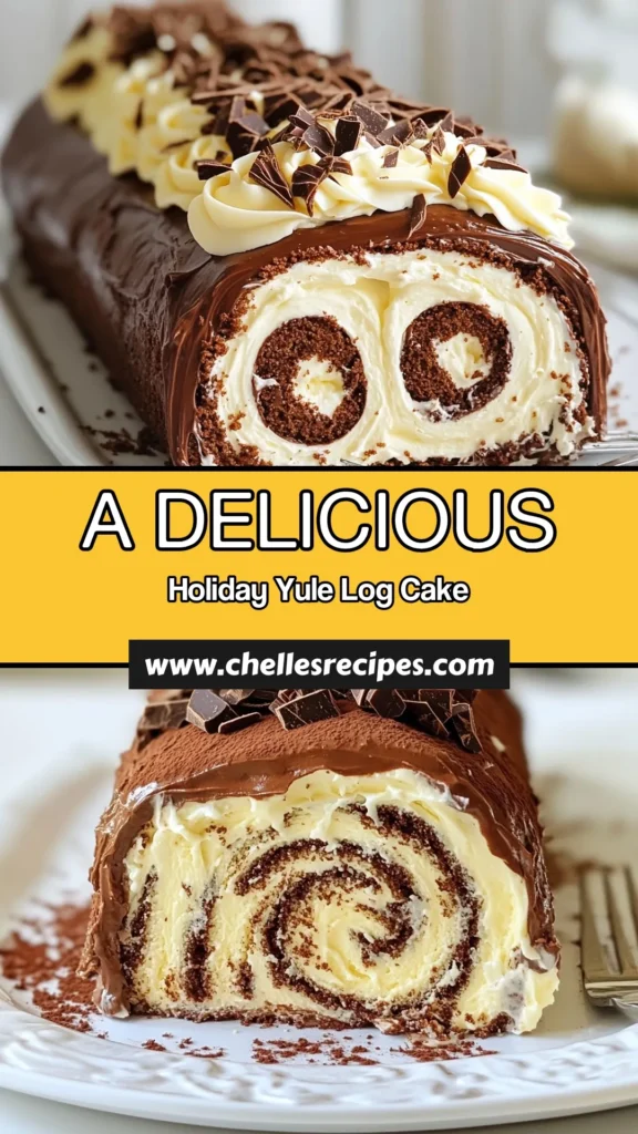 Delve into the holiday spirit with our classic Yule log cake recipe! This decadent classic chocolate yule log will wow your guests at any festive gathering. Learn how to make yule log cake step-by-step, and impress everyone with this traditional buche de noel recipe. Perfect for holiday dessert recipes, this yule log is sure to be the star of your dessert table. Save this recipe for your next celebration! #YuleLogCake #HolidayDesserts #ChocolateDesserts #BucheDeNoel
