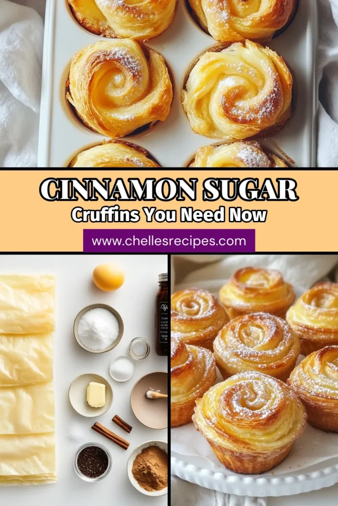 Indulge in the delightful world of baking with cinnamon sugar and try this easy cruffin recipe! These homemade cruffins are made with flaky puff pastry and coated in a delicious cinnamon sugar mixture. Perfect for breakfast or a sweet treat, our Cinnamon Sugar Cruffins are sure to impress. Discover how simple it is to create this puff pastry dessert recipe that everyone will love. Save this recipe for your next baking adventure! #CinnamonSugarCruffins #BakingWithCinnamonSugar #EasyCruffinRecipe #PuffPastryDessert