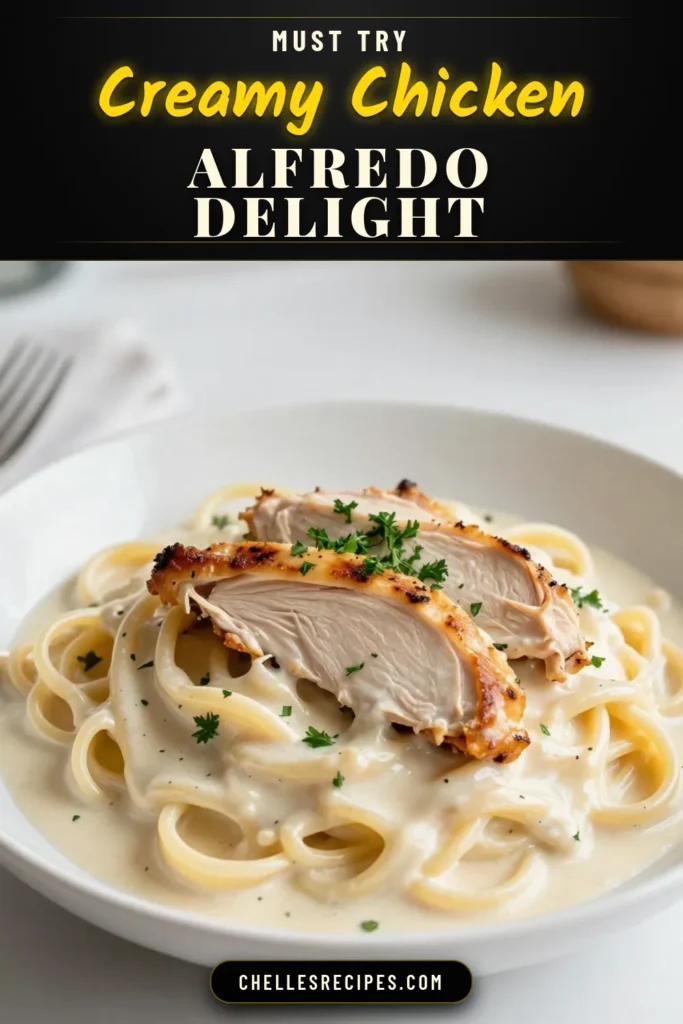 Indulge in this Creamy Chicken Alfredo that takes your dinner to the next level! This Chicken Alfredo Spaghetti Recipe is not only delicious but also an Easy Alfredo Pasta that you can whip up in just 30 minutes. With a Homemade Alfredo Sauce that blends perfectly with Spaghetti with Chicken, your family will be asking for seconds! Save this recipe for a scrumptious weeknight meal. #ChickenAlfredo #PastaRecipe #EasyCooking #HomemadeSauce