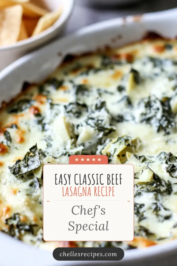 Get ready to indulge in this deliciously creamy spinach artichoke dip! This easy appetizer combines fresh spinach, tender artichoke hearts, and creamy cheeses for a mouthwatering baked spinach dip that's sure to impress. Perfect for parties or cozy nights in, this creamy spinach artichoke recipe is a must-try. Serve it with tortilla chips or sliced baguette for the ultimate dipping experience! Save this recipe for your next gathering! #CreamySpinachArtichokeDip #EasyAppetizers #SpinachArtichokeRecipe #CreamCheeseDips