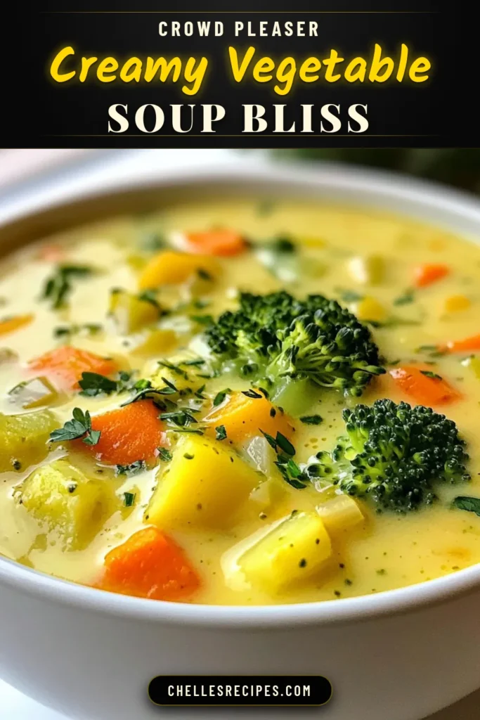 Warm up with this creamy vegetable soup that’s easy to make and packed with flavor! This healthy vegetable soup recipe combines fresh veggies, aromatic herbs, and creamy coconut milk for a delicious vegan soup recipe everyone will love. Perfect for lunch or dinner, it’s a comforting dish that’s nutritious and satisfying. Try this creamy vegetable soup today and enjoy the goodness! Save this recipe for later! #CreamyVegetableSoup #HealthyVegetableSoup #EasyVegetableSoup #VeganSoupRecipe