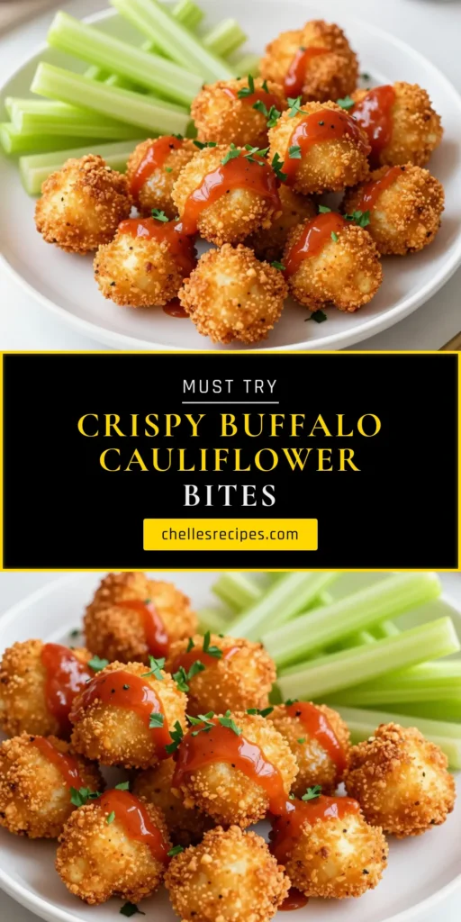 Looking for a delicious snack? Try these Air Fryer Buffalo Cauliflower Bites! This crispy cauliflower bites recipe is not only packed with flavor but also healthy and perfect for vegan air fryer recipes. Gluten-free and a fantastic cauliflower appetizer, these bites are sure to impress at your next gathering. Make a batch today and enjoy the spicy goodness! Save this recipe for later! #airfryercauliflower #buffalocauliflower #veganappetizers #glutenfreecooking