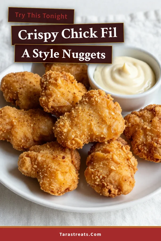 Craving Chick-Fil-A's famous nuggets? Try this easy Chick-Fil-A nugget recipe at home! These homemade chicken nuggets are marinated in dill pickle juice for a delicious twist, then coated in a flavorful buttermilk batter. Perfectly fried to golden perfection, these buttermilk chicken nuggets will impress everyone. Save this copycat recipe and enjoy tasty fried chicken nuggets anytime! Don't forget to explore more! #ChickenNuggets #HomemadeRecipes #FriedChicken #CopycatRecipes