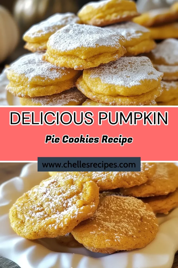 Delight in the flavors of fall with these easy Pumpkin Pie Cookies! Perfect for autumn baking, these pumpkin dessert recipes are a must-try for any cookie lover. With a blend of pumpkin puree, warm spices, and optional chocolate chips or nuts, these pumpkin spice cookies are both delicious and simple to make. Bake up a batch today and enjoy the taste of autumn! Save this recipe for your next baking adventure! #PumpkinPieCookies #PumpkinDessertRecipes #EasyPumpkinCookies #AutumnCookieRecipes