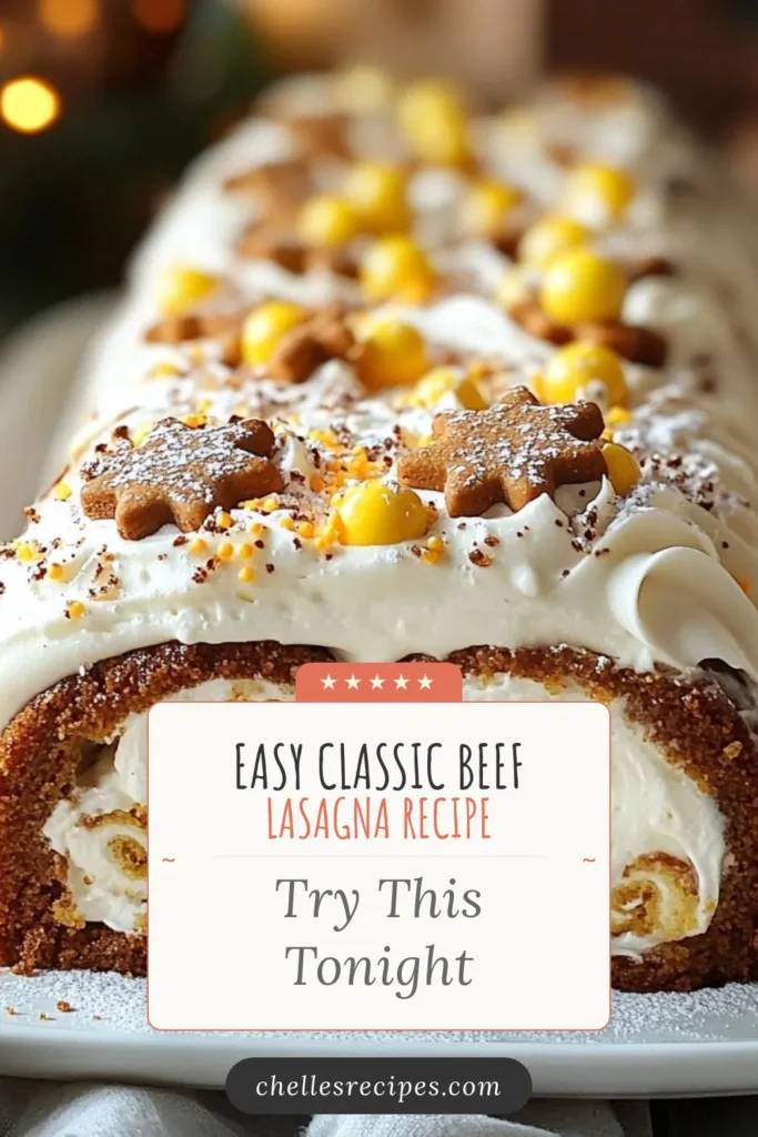 Indulge in the holiday spirit with this Gingerbread Swiss Cake Roll, the perfect addition to your Christmas dessert recipes. This festive cake roll combines the flavors of ginger, cinnamon, and cocoa for a scrumptious treat that will delight your family and friends. Ideal for holiday baking recipes, this spiced cake roll is sure to impress on your dessert table. Try this recipe today and enjoy a slice of festive joy! #Gingerbread #HolidayBaking #ChristmasDesserts #BakingFun