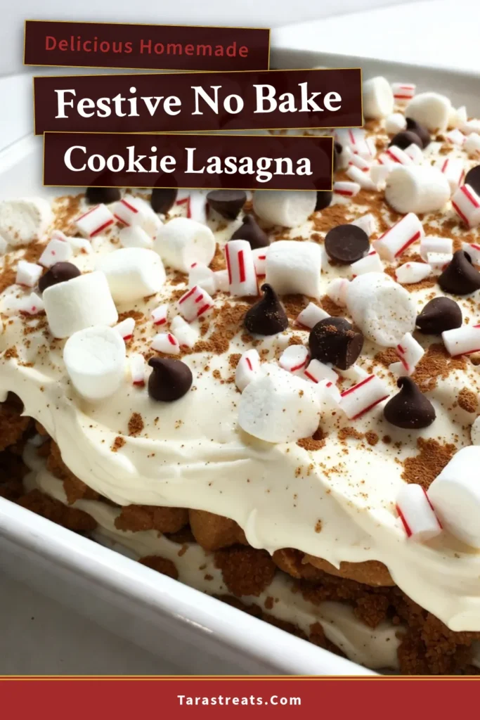 Indulge in this delightful No-Bake Christmas Cookie Lasagna that’s perfect for the holiday season! With layers of crushed gingerbread cookies, cream cheese, and festive toppings, it’s an Easy Holiday Dessert that everyone will love. This No-Bake Dessert Recipe requires only 20 minutes of prep, making it a quick and delicious option for family gatherings. Discover how to make this Gingerbread Cookie Lasagna today! Save and share! #NoBakeChristmasCookies #EasyHolidayDesserts #FestiveCookieLasagna #NoBakeDessertRecipes