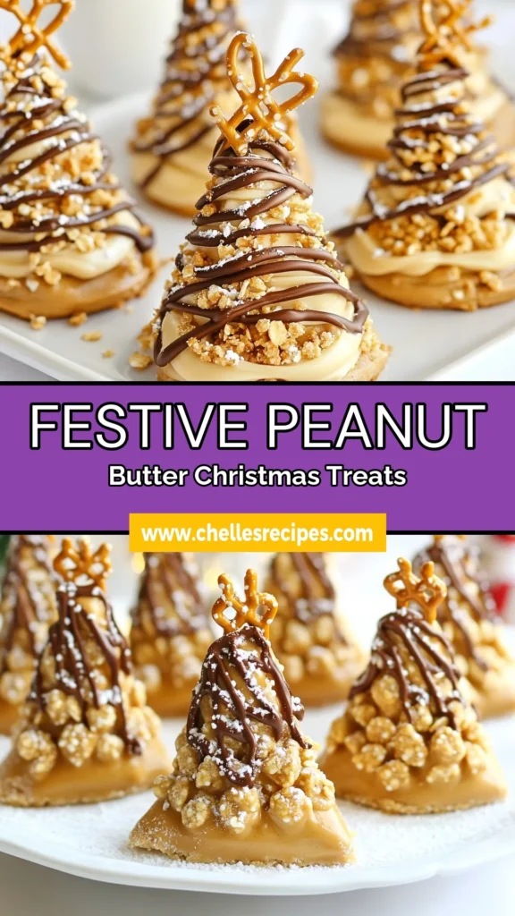 Get ready to celebrate the season with these Salted Peanut Butter Christmas Treats! These no-bake peanut butter Christmas trees are the perfect holiday vegan snacks that are as festive as they are delicious. Made with natural ingredients like peanut butter, oats, and topped with edible glitter, these festive peanut butter recipes will be a hit at any gathering. Make your holiday merry and bright—try this fun recipe today! #ChristmasTreats #VeganSnacks #PeanutButterRecipes #NoBakeDesserts