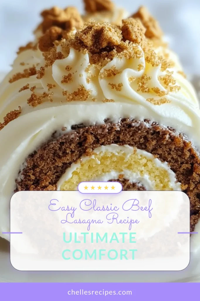 Indulge in the festive spirit with this delicious Gingerbread Swiss Cake Roll! This delightful Swiss cake roll recipe combines the warm spices of gingerbread, making it a perfect choice for your holiday dessert recipes. With easy-to-follow steps, you'll create a stunning gingerbread Swiss roll that’s sure to impress. Try this winter baking idea and make your celebrations even sweeter! Save this recipe now! #GingerbreadCakeRoll #SwissCakeRoll #HolidayDesserts #WinterBakingIdeas