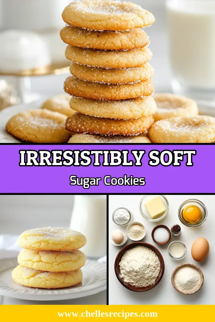 Discover the ultimate sugar cookies recipe with our Best Ever Soft Sugar Cookies! These easy cookie recipes yield bakery-style sugar cookies that are perfectly chewy and irresistibly soft. With just a few simple ingredients, you can create delightful treats that everyone will love. Bake a batch today and enjoy this cookie sensation! Don’t forget to save this recipe for your next baking adventure. #SoftSugarCookies #ChewyCookies #CookieRecipe #BakingJoy
