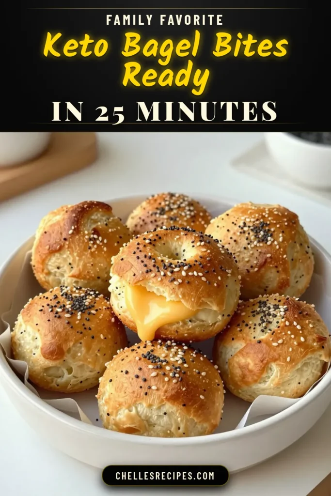 Looking for a delicious low carb everything bagel recipe? Try these Keto bagel bites that are perfect for keto snacks or easy keto appetizers! Made with almond flour, mozzarella cheese, and flavored with everything bagel seasoning, these bites are a satisfying treat without the carbs. Enjoy them warm and serve with cream cheese for an extra delight. Save this recipe for your next snack attack! #KetoBagelBites #LowCarbSnacks #KetoAppetizers #AlmondFlourRecipes