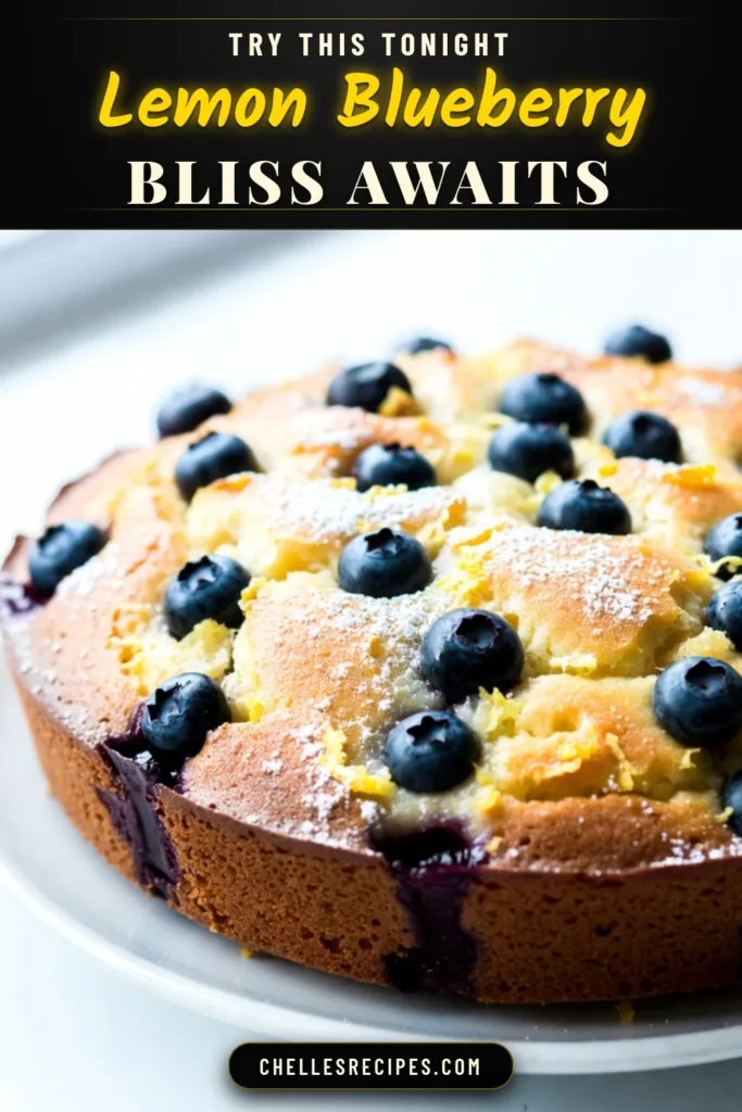 Start your day with this delightful Lemon Blueberry Breakfast Cake, a zesty breakfast cake recipe that's sure to impress! This easy blueberry cake is packed with fresh blueberries and bright lemon flavor, making it a perfect homemade lemon cake for any morning. Whip up this fresh blueberry cake recipe in just 15 minutes of prep and enjoy a delicious slice in less than an hour. Save this recipe for your next breakfast treat! #LemonBlueberryBreakfastCake #EasyBlueberryCake #BreakfastCake #HomemadeDesserts