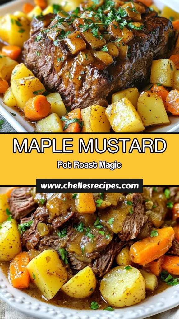 Discover the ultimate slow cooker pot roast recipe that combines the delicious flavors of maple mustard roast with tender beef chuck roast. This savory pot roast is the perfect addition to your slow cooker beef recipes collection. With simple ingredients and easy instructions, youβll create a comforting meal that everyone will love. Ready to impress your family? Save this slow cooker pot roast recipe for your next dinner! #SlowCookerPotRoast #BeefChuckRoastRecipe #SavoryPotRoast #SlowCookerBeefRecipes