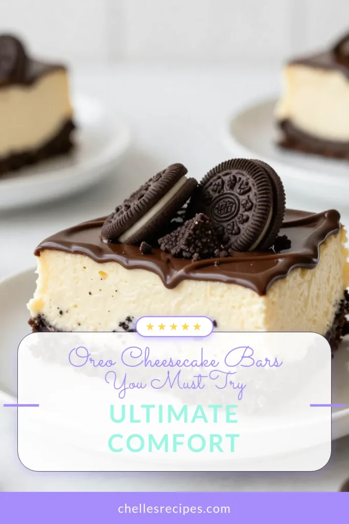 Indulge in these delicious no-bake Oreo cheesecake bars, the ultimate easy cheesecake recipe for any occasion! With a creamy filling made from cream cheese and whipped cream, these Oreo dessert bars are perfect for satisfying your sweet tooth. Simply combine crushed Oreos for the crust and layer with a luscious cheesecake mixture. Save this easy recipe for your next gathering! #OreoCheesecakeBars #NoBakeDessert #OreoDessertRecipe #CreamyCheesecakeBars