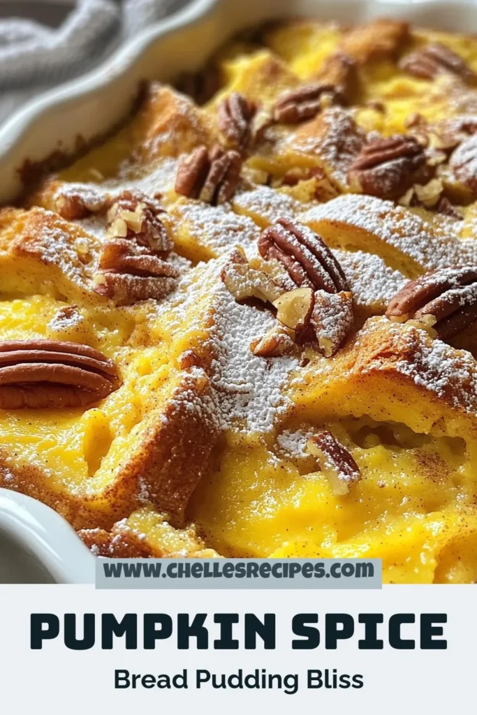 Indulge in the cozy flavors of fall with this easy Pumpkin Cinnamon Bread Pudding! This pumpkin spice bread pudding is a delightful twist on a classic dessert, combining rich pumpkin puree, warm spices, and optional pecans for a crunchy finish. Perfect for gatherings, this cinnamon bread pudding recipe is sure to impress. Treat yourself to this delicious fall dessert recipe today! Save it for your next gathering! #PumpkinBreadPudding #BreadPuddingRecipe #FallDesserts #EasyDesserts