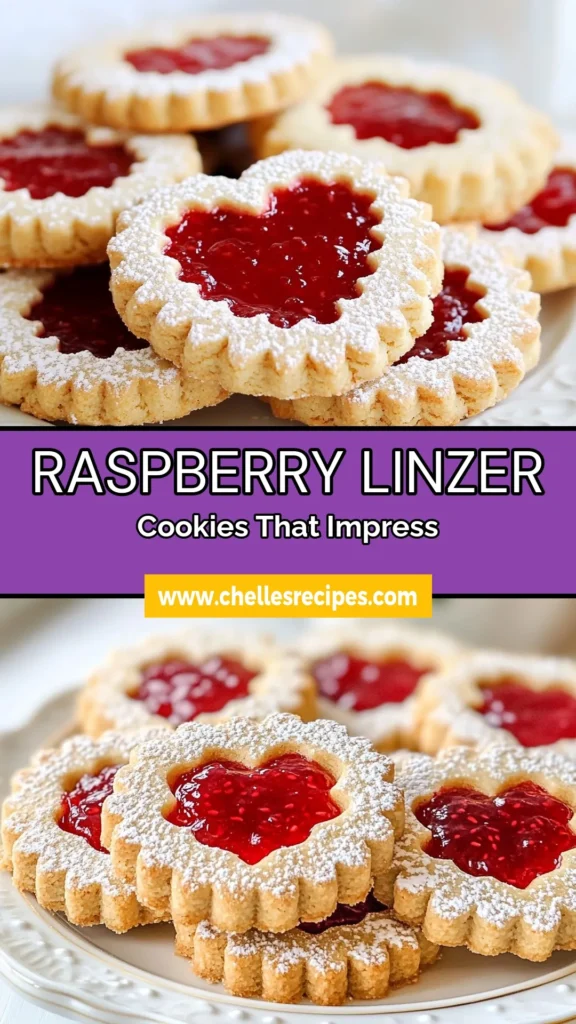Discover this delicious Raspberry Linzer cookies recipe that combines sweet and tangy flavors for a perfect treat. These homemade raspberry cookies are made with almond flour, making them a fantastic gluten-free cookie alternative. Experience the joy of baking these delightful sweet and tangy cookie creations and impress your friends and family. Save this Raspberry Linzer cookies recipe for your next baking adventure! #RaspberryCookies #BakingRecipes #GlutenFree #CookieLovers