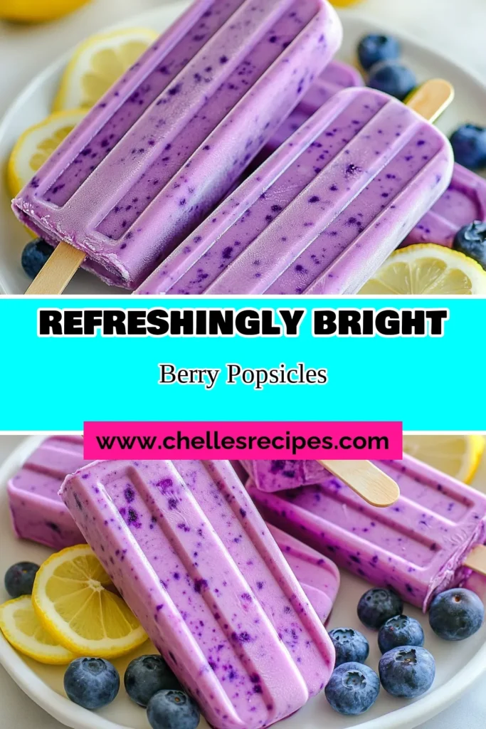 Create refreshing memories with these delicious blueberry lemon yogurt popsicles! This homemade popsicles recipe features creamy Greek yogurt dessert combined with fresh blueberries and zesty lemon for a perfect summer treat. Enjoy healthy lemon popsicles that are easy to make and packed with flavor. Ideal for satisfying sweet cravings, these frozen blueberry treats are a must-try! Don't forget to save this recipe for later! #BlueberryYogurtPopsicles #HealthyLemonPopsicles #GreekYogurtDessert #FrozenBlueberryTreats