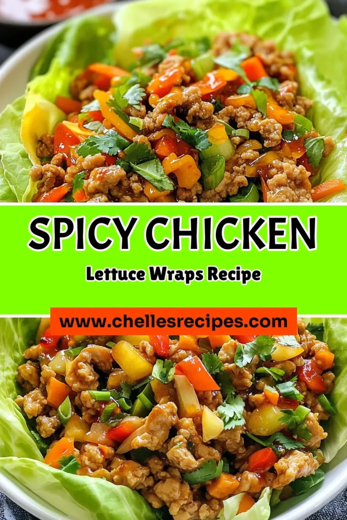 Discover the deliciousness of Firecracker Ground Chicken Lettuce Wraps! These healthy lettuce wraps are perfect for a quick meal and packed with flavor, featuring ground chicken and a spicy sriracha kick. Ideal for a light dinner or a fun appetizer, these Asian-inspired chicken wraps make any meal exciting. Try this easy recipe today, and savor the bold flavors! Save it for later! #FirecrackerChickenLettuceWraps #GroundChickenRecipes #HealthyLettuceWraps #SrirachaChickenWraps
