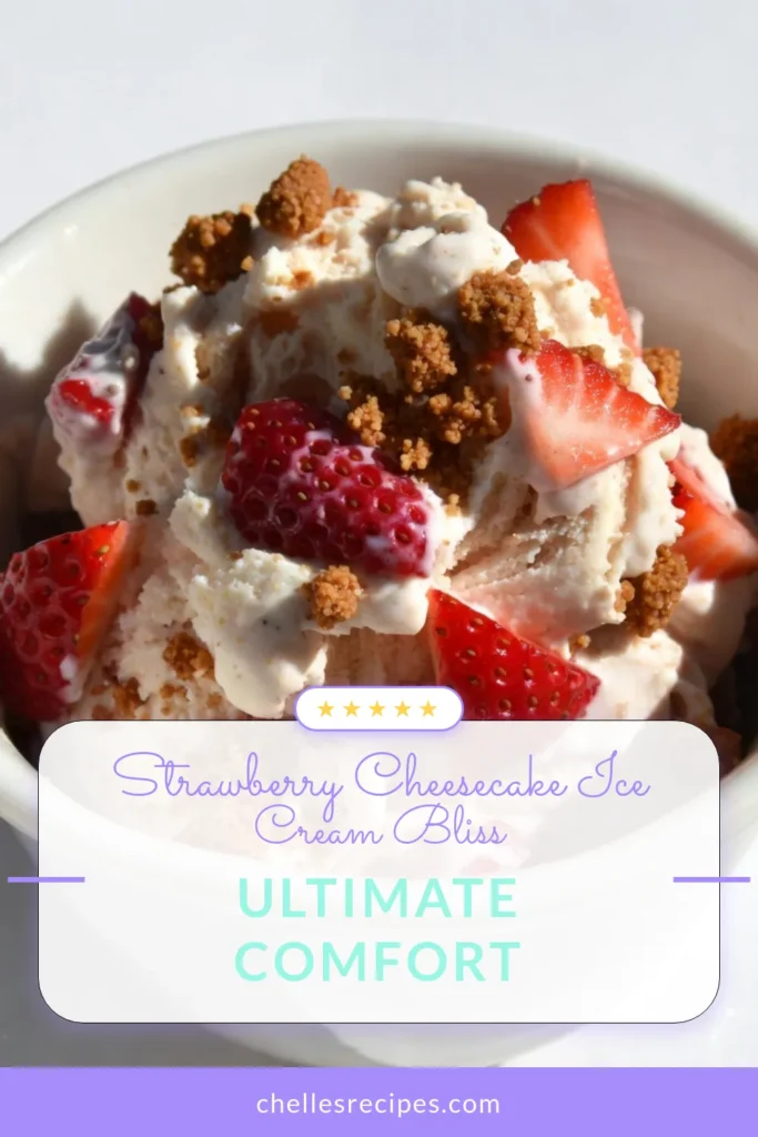 Indulge in a creamy delight with this No-Churn Strawberry Cheesecake Ice Cream! This easy strawberry ice cream recipe combines fresh strawberries with a luxurious homemade cheesecake ice cream base, all without the need for an ice cream maker. Perfect for summer treats or any occasion, it's a delightful no-churn dessert everyone will love. Save this delicious Strawberry Cheesecake Recipe and whip up a batch today! #NoChurnStrawberryIceCream #StrawberryCheesecakeRecipe #EasyStrawberryIceCream #NoChurnDesserts