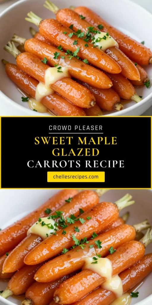 Discover the deliciousness of maple glazed carrots with this easy carrot side dish! Learn how to cook baby carrots to perfection in this maple syrup carrot recipe. The sweet, buttery glaze, combined with cinnamon glazed vegetables, will elevate your meals effortlessly. Perfect for any occasion, these maple glazed carrots will please everyone at the table. Try it today and enhance your vegetable game! #MapleGlazedCarrots #EasyCarrotSideDish #CinnamonGlazedVegetables #MapleSyrupCarrotRecipe