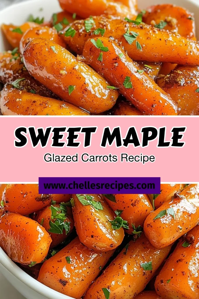 Discover the ultimate Maple Glazed Carrots recipe that's a perfect compliment to any meal! This easy glazed carrots side dish features tender baby carrots with maple syrup, creating a deliciously sweet flavor with a hint of cinnamon. It's a healthy carrot recipe that everyone will love, making it ideal for family dinners. Try these cinnamon caramelized carrots today and elevate your vegetable game! Save this recipe for your next cooking adventure! #MapleGlazedCarrots #HealthyRecipes #EasySideDish #BabyCarrots