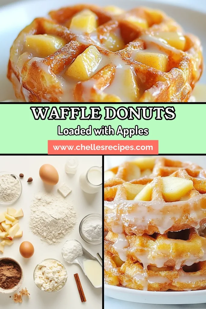 Indulge in the deliciousness of homemade apple fritter donuts with this easy waffle donuts recipe! These apple cinnamon waffles combine fluffy textures with sweet, diced apples for a mouthwatering treat. Perfect for breakfast or dessert, this recipe is a must-try for apple lovers. Don’t miss out on making these tasty treats—save this recipe for your next baking adventure! #AppleFritterDonuts #WaffleDonutsRecipe #EasyAppleFritters #HomemadeAppleDonuts