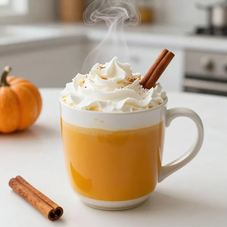 - 1 cup unsweetened almond milk (or any plant-based milk) - 1/2 cup canned pumpkin puree - 2 tablespoons maple syrup (adjust to taste) - 1 teaspoon pumpkin spice blend (or mix of cinnamon, nutmeg, ginger) - 1 teaspoon vanilla extract - 1 shot of espresso or 1/2 cup strong brewed coffee - Whipped coconut cream (for topping) - Cinnamon stick (for garnish) For a great vegan pumpkin spice latte, you need a few key ingredients. First, I always use unsweetened almond milk. It has a nice light flavor. You can also choose other plant-based milks if you prefer. Next, canned pumpkin puree gives the drink its rich, creamy texture. This is the heart of the drink. Maple syrup adds sweetness. You can adjust it to your taste, making the drink just right for you. The pumpkin spice blend is where the magic happens. It usually has cinnamon, nutmeg, and ginger. This combo creates that warm, cozy flavor we all love. I add a teaspoon of vanilla extract for extra depth. It makes the drink taste even better. You’ll need a shot of espresso or strong brewed coffee. This gives your latte a nice kick. Whipped coconut cream is perfect for topping. It adds creaminess and a touch of sweetness. Finally, a cinnamon stick makes a lovely garnish. It adds a nice touch and looks great in your mug. These ingredients come together to create a cozy and delicious drink. Enjoy making your vegan pumpkin spice latte! {{ingredient_image_1}} 1. Start with a small saucepan. Pour in 1 cup of unsweetened almond milk and 1/2 cup of canned pumpkin puree. 2. Heat the mixture over medium-low heat. Whisk it for about 3-5 minutes until warm and well combined. 3. Now, add 2 tablespoons of maple syrup, 1 teaspoon of pumpkin spice blend, and 1 teaspoon of vanilla extract. 4. Keep whisking until the mixture is smooth and steaming, but do not let it boil. This step makes your drink creamy and full of flavor. 1. Brew your espresso or strong coffee. If you want a strong brew, use a dark roast and follow your coffee maker’s instructions. 2. For a perfect espresso shot, grind your beans finely and tamp them well. This method gives you rich flavor and a nice crema. 1. In your serving mug, pour the hot pumpkin mixture over the brewed espresso or coffee. Gently stir to mix them well. 2. Top your latte with a generous dollop of whipped coconut cream. Sprinkle some extra pumpkin spice or cinnamon on top. 3. For a nice touch, add a cinnamon stick for garnish. This makes your drink look pretty and adds extra flavor. Enjoy your creamy and flavorful Vegan Pumpkin Spice Latte! To make your vegan pumpkin spice latte just right, you can adjust the sweetness. I like to use maple syrup because it pairs well with pumpkin. You can start with two tablespoons. If you want it sweeter, add a bit more. For spices, a pumpkin spice blend works great. You can also mix cinnamon, nutmeg, and ginger. Each spice adds a unique touch to your drink. Feel free to play around with different amounts until you find the right mix. The type of plant-based milk you choose matters. Unsweetened almond milk works well, but you can also try oat or soy milk. Both can add a creamy feel to your latte. Whipping coconut cream is key for a rich topping. Start with chilled coconut cream from a can. Scoop it into a bowl and whip until fluffy. It should not be runny. This cream adds a nice touch when you finish your latte. This drink pairs nicely with snacks or desserts. I love having it with a slice of pumpkin bread or a cookie. The flavors complement each other perfectly. As for when to enjoy it, this latte is great on a cool morning or cozy evening. It warms you up and fills you with comfort. You can sip it while reading a book or watching a movie. Pro Tips Choose the Right Milk: Use a creamy plant-based milk like oat or cashew for a richer texture. Adjust the Sweetness: Start with less maple syrup and adjust according to your taste preference. Espresso vs. Coffee: For a stronger flavor, use espresso; for a milder taste, go for brewed coffee. Perfect Whipped Cream: Chill your coconut cream before whipping for a fluffier topping. {{image_2}} For a vegan pumpkin spice latte, you have many choices for plant-based milk. Unsweetened almond milk is a great start, but you can try other types too. Here are some options: - Oat milk - Soy milk - Coconut milk If you're nut-free, oat milk or coconut milk are perfect. They add creaminess without nuts. You can also use rice milk for a lighter option. Maple syrup is my favorite sweetener for this drink. It gives a rich flavor. However, there are other natural sweeteners you can use: - Agave nectar - Coconut sugar - Stevia Adjust the sweetness based on your taste. If you want it less sweet, start with less syrup and add more if needed. Each sweetener has its unique flavor, so feel free to experiment. The spice blend is where you can get creative. While pumpkin spice is traditional, you can mix it up. Here are some ideas: - Add a pinch of cardamom for warmth. - Include ground cloves for a deeper flavor. - Mix in cocoa powder for a chocolatey twist. If you love caramel, drizzle it on top. It pairs well with the pumpkin flavors. You can even add a splash of vanilla extract for an extra kick. To keep your leftover pumpkin spice mixture fresh, store it in an airtight container. Glass jars work great for this. Place the jar in the fridge right after you make your latte. This method helps to keep the flavors intact. The mixture will stay fresh for about three to five days. Check for any changes in smell or texture before using it again. When you want to enjoy your leftover latte, use gentle heat to rewarm it. Pour the mixture into a small saucepan. Heat it over low to medium heat. Stir constantly to keep it from sticking to the pan. This keeps the texture smooth. You can also use a microwave. Heat it in short bursts of about 30 seconds. Stir in between to make sure it warms evenly. Always taste it before serving. If it needs more flavor, you can add a dash of maple syrup or spice. You can use alternative sweeteners like stevia or monk fruit. These sweeteners add flavor without adding sugar. When using them, start with a small amount and adjust to your taste. To balance the flavor without sugar, focus on the spices. Increase the amount of pumpkin spice blend or add a pinch of salt. This helps bring out the natural sweetness of the pumpkin. Yes! You can easily scale up this recipe. Just multiply the ingredients by the number of servings you want. For example, if you want to serve four people, use four cups of almond milk and two cups of pumpkin puree. Keep the same ratios for the other ingredients. Be careful with serving sizes. Each serving is about one cup. Keep this in mind so you don’t make too much or too little. Pumpkin puree is low in calories and rich in vitamins. It has a lot of vitamin A, which is good for your eyes and skin. It also has fiber, which helps with digestion. The spices in the latte, like cinnamon, can help regulate blood sugar. This makes the drink not just tasty but also good for you. When making a pumpkin spice latte, consider the health of all ingredients. Using almond milk adds calcium, while maple syrup offers some minerals. Overall, this drink can be a nutritious treat. In this blog post, we explored how to make a Vegan Pumpkin Spice Latte. You learned about the key ingredients like almond milk and pumpkin puree. We detailed step-by-step instructions for preparing the mixture, brewing coffee, and assembling your drink. We also shared tips for flavor and texture, variations for customization, and storage advice. Enjoy this tasty treat that fits your diet and warms your spirit. Making this drink yourself opens up many fun and tasty options. Let your creativity shine as you make it your own!