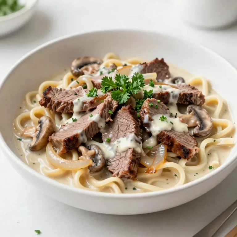 To make this tasty dish, gather the following ingredients: - 1.5 lbs beef sirloin, sliced into thin strips - 2 tablespoons olive oil - 1 medium onion, diced - 3 cloves garlic, minced - 8 oz mushrooms, sliced - 1 cup beef broth - 1 tablespoon Dijon mustard - 1 teaspoon Worcestershire sauce - 1 teaspoon dried thyme - Salt and pepper to taste - 1 cup sour cream - 2 tablespoons cornstarch mixed with 2 tablespoons water (optional for thickening) - 8 oz egg noodles, uncooked - Fresh parsley, chopped (for garnish) You can adjust the recipe to fit your taste. Here are some options: - Add bell peppers for sweetness. - Use different mushrooms like shiitake or portobello. - Swap beef for chicken or turkey. - Try a splash of red wine for depth. Having the right tools makes cooking easier. Here’s what you need: - Instant Pot - Cutting board - Sharp knife - Measuring cups and spoons - Wooden spoon or spatula - Serving bowls for the final dish With these ingredients and tools, you're set to create a delicious beef stroganoff in your Instant Pot. This dish is so satisfying and perfect for any dinner! {{ingredient_image_1}} First, plug in your Instant Pot and set it to the sauté function. Pour in two tablespoons of olive oil. Let it heat up for a minute. This step helps to brown the beef nicely. Slice 1.5 pounds of beef sirloin into thin strips. Add the beef to the pot in batches. Brown it on all sides, then take it out and set it aside. In the same pot, add one diced medium onion. Sauté it until it turns translucent. Next, stir in three minced garlic cloves and eight ounces of sliced mushrooms. Cook until the mushrooms are browned. This brings out their great flavor. Now, return the beef to the pot. Pour in one cup of beef broth, one tablespoon of Dijon mustard, one teaspoon of Worcestershire sauce, and one teaspoon of dried thyme. Add salt and pepper to taste. Stir the mixture well. Then, add eight ounces of uncooked egg noodles. Press the noodles down into the liquid. Close the lid and set the vent to sealing. Cook on high pressure for ten minutes. When the timer goes off, do a quick release of the pressure. Carefully remove the lid. Stir in one cup of sour cream. If you want a thicker sauce, mix two tablespoons of cornstarch with two tablespoons of water and add it now. Sauté for a few minutes until it thickens. Taste it and adjust the seasoning as needed. Serve hot, garnished with fresh chopped parsley. Enjoy your delicious meal! To get tender beef in your stroganoff, use sirloin. Slice it thinly against the grain. This helps break down the fibers. Sear the beef in batches to avoid steaming. Browning adds great flavor. Don't skip this step. After searing, let it rest. This keeps it juicy when you add it back later. Use pre-sliced mushrooms to save time. They cut down on prep. You can also buy diced onions. Another tip is to measure out your broth and spices ahead of time. This way, you can just pour them in when needed. The Instant Pot cooks fast, so having everything ready helps a lot. To boost flavor, add a splash of red wine. It adds depth to the sauce. You can also try fresh herbs like thyme or rosemary for a fragrant touch. A dash of hot sauce can add a nice kick. Lastly, stir in some grated cheese, like Parmesan, for creaminess. These little tweaks make your dish stand out. Pro Tips Choose the Right Cut: Using beef sirloin ensures tenderness and flavor, but you can also try flank steak for a different texture. Don't Skip Browning: Browning the beef before pressure cooking adds depth and richness to the overall flavor of the dish. Adjust Thickness: If you prefer a thicker sauce, allow the cornstarch mixture to cook for a few extra minutes to achieve your desired consistency. Herb Variations: Feel free to experiment with herbs like rosemary or oregano for a unique twist on the traditional flavor profile. {{image_2}} You can make a tasty vegetarian version of beef stroganoff. Instead of beef, use mushrooms or firm tofu. Mushrooms add a nice, meaty texture. Tofu takes on flavors well and is a great protein source. Use vegetable broth instead of beef broth. For creaminess, substitute sour cream with cashew cream or coconut yogurt. These swaps keep the dish rich and flavorful. While beef sirloin is great, you can try other cuts. Chuck roast works well because it becomes tender after cooking. Flank steak is another option; just slice it thin. Ground beef is quick and easy, but adjust the cooking time. Whichever cut you choose, browning the meat first adds depth to the flavor. You can easily make this dish gluten-free. Use gluten-free egg noodles or rice noodles instead of regular ones. They cook well in the Instant Pot. For thickening, substitute cornstarch with arrowroot powder or potato starch. These thickeners work great and keep the sauce smooth. Always check labels to ensure all ingredients are gluten-free. To store leftovers, let the Beef Stroganoff cool down first. Use an airtight container. You can keep it in the fridge for up to three days. Make sure to label the container with the date. This helps you know when to eat it. When you are ready to eat the leftovers, you can reheat them on the stove. Just add a splash of beef broth to keep it moist. Heat over medium until warm. You can also use the microwave. Put it in a microwave-safe bowl and cover it. Heat for one to two minutes, stirring halfway. You can freeze Beef Stroganoff for later use. First, let it cool completely. Then, transfer it to a freezer-safe container. Leave some space at the top for expansion. It can stay in the freezer for up to three months. When you want to eat it, thaw it in the fridge overnight. Reheat as mentioned before. Enjoy a tasty meal even on busy days! To make your beef stroganoff creamier, focus on the sour cream. Use full-fat sour cream for a richer taste. You can also add cream cheese for extra creaminess. If you want, adjust the sour cream amount to your liking. A splash of heavy cream at the end will also enhance the texture. Beef stroganoff is best with simple sides. Here are a few great options: - Steamed green beans - Garlic bread - Mashed potatoes - A fresh green salad Each side adds a nice balance to the meal. Choose one or mix a few for variety. Yes, you can use a slow cooker. Just follow these steps: 1. Brown the beef and vegetables in a pan. 2. Transfer them to the slow cooker. 3. Add your broth, mustard, and seasonings. 4. Cook on low for 6-8 hours or high for 3-4 hours. 5. Stir in the sour cream just before serving. Using a slow cooker gives the dish a deep flavor, but it takes longer to cook. In this post, we covered all you need for delicious Instant Pot Beef Stroganoff. You learned about key ingredients, step-by-step cooking, and smart tips. We also explored variations for different diets and how to store the dish. Remember, cooking should be fun and flexible. Feel free to tweak recipes to suit your taste. Enjoy making this meal and sharing it with others!