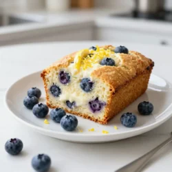 - 1 ½ cups all-purpose flour - 1 teaspoon baking soda - ½ teaspoon baking powder - ½ teaspoon salt - 1 cup plain Greek yogurt - 2 large eggs - ¾ cup granulated sugar - 1/3 cup vegetable oil - Zest of 1 lemon - 2 tablespoons fresh lemon juice - 1 teaspoon vanilla extract - 1 cup fresh blueberries (plus extra for topping) I love this recipe for its simplicity and taste. Each ingredient plays a key role. The Greek yogurt makes the loaf moist and tangy. The lemon zest adds a bright flavor. Fresh blueberries burst with sweetness. For toppings, consider adding extra blueberries on top. You can also sprinkle some lemon zest for a pop of color. These small touches make your loaf look even more inviting. The combination of flavors is truly delightful. Enjoy the process of making this treat! {{ingredient_image_1}} 1. Start by preheating your oven to 350°F (175°C). This step is key for even baking. 2. Grease a 9x5-inch loaf pan. This helps the loaf slide out easily after baking. 3. In a medium bowl, combine the dry ingredients. Whisk together: - 1 ½ cups all-purpose flour - 1 teaspoon baking soda - ½ teaspoon baking powder - ½ teaspoon salt 4. Set this bowl aside. In a larger bowl, it’s time to mix the wet ingredients. Combine: - 1 cup plain Greek yogurt - 2 large eggs - ¾ cup granulated sugar - 1/3 cup vegetable oil - Zest of 1 lemon - 2 tablespoons fresh lemon juice - 1 teaspoon vanilla extract 5. Whisk until smooth. Make sure everything is well blended. Now, incorporate the dry and wet mixtures. Gradually add the dry mix to the wet one. Stir gently. Avoid overmixing; we want a soft loaf. 6. Next, gently fold in the fresh blueberries. Do this carefully so you don't break them. 7. Pour the batter into the prepared loaf pan. Use a spatula to smooth the top. If you like, sprinkle some extra blueberries on top for a nice look. 8. Place the pan in your preheated oven. Bake for 50-60 minutes. Check doneness by inserting a toothpick into the center. It should come out clean. 9. After baking, remove the loaf from the oven. Let it cool in the pan for about 10 minutes. Then, carefully transfer it to a wire rack. Allow it to cool completely before slicing. - Preventing overmixing: Mix your batter gently. Overmixing can make your loaf tough. Stir until just combined. This keeps your loaf soft and light. - Ensuring even baking: Place the loaf pan in the center of your oven. This helps it bake evenly. Rotate the pan halfway through baking. This gives you a nice, golden crust. - Presentation ideas: Slice the loaf and place it on a pretty plate. Add fresh blueberries on top for color. A sprinkle of lemon zest also looks nice. This makes your dish pop! - Pairing with beverages: Serve your loaf with herbal tea or lemonade. The tartness of the lemon pairs well with these drinks. You can also try it with coffee for a cozy treat. Pro Tips Fresh Blueberries: Always use fresh blueberries for the best flavor and texture. Frozen blueberries can work, but they may release more moisture into the batter. Mixing Technique: When combining wet and dry ingredients, mix just until incorporated. Overmixing can lead to a dense loaf. Check for Doneness: Insert a toothpick into the center of the loaf; it should come out clean or with a few moist crumbs, not wet batter. Cooling Time: Let the loaf cool in the pan for 10 minutes before transferring to a wire rack. This helps prevent it from breaking apart. {{image_2}} You can change the yogurt in this recipe. Try using flavored yogurt like vanilla or honey. This twist adds new tastes and makes the loaf even more fun. You can also mix in nuts, like walnuts or almonds. They give a nice crunch and extra flavor. If you love spices, sprinkle in some cinnamon or nutmeg. A little goes a long way in adding warmth and depth. If you need a gluten-free version, swap the all-purpose flour for gluten-free flour. Look for a blend that works well in baking. It can still taste great! For those wanting less sugar, you can use a sugar substitute. Options like stevia or monk fruit work nicely. Just remember, these can change the texture a bit, so keep an eye on your loaf as it bakes. To keep your lemon blueberry yogurt loaf fresh, store it at room temperature. Place it in an airtight container. This will help lock in moisture and flavor. If you plan to eat it within a couple of days, this method works well. For longer storage, consider refrigerating it. Use a container that seals tightly to prevent drying out. If you want to save some for later, freezing is a great option. First, let the loaf cool completely. Then, wrap it tightly in plastic wrap. After that, place it in a freezer-safe bag or container. This keeps it fresh for up to three months. When you’re ready to enjoy it, thaw the loaf overnight in the fridge. You can also leave it out at room temperature for a few hours before serving. This way, it tastes just as good as when it was fresh! To make the loaf more moist, you can add more Greek yogurt. You could also use a bit of sour cream. Both will add creaminess and moisture. Another tip is to avoid overbaking. Check the loaf with a toothpick to see if it's done. Baking it just right helps keep the moisture in. Yes, you can use frozen blueberries! Just toss them in a little flour before adding them to the batter. This helps prevent them from sinking to the bottom. You may need to bake the loaf a little longer since frozen berries can chill the batter. If you don't have Greek yogurt, you can use regular yogurt. Sour cream is another great choice. You can even try buttermilk or cottage cheese for a different taste. Each substitute adds its own flavor, so choose what you like best! This blog post covered how to make a delicious loaf from scratch. We discussed the key ingredients, step-by-step instructions, and ways to customize it to your tastes. Remember, proper mixing and baking time are crucial for success. Explore different flavors and storage tips to keep your loaf fresh. Enjoying this recipe is easier with the right serving suggestions. You can also tweak ingredients to meet dietary needs. With these insights, you're ready to bake your best loaf yet!
